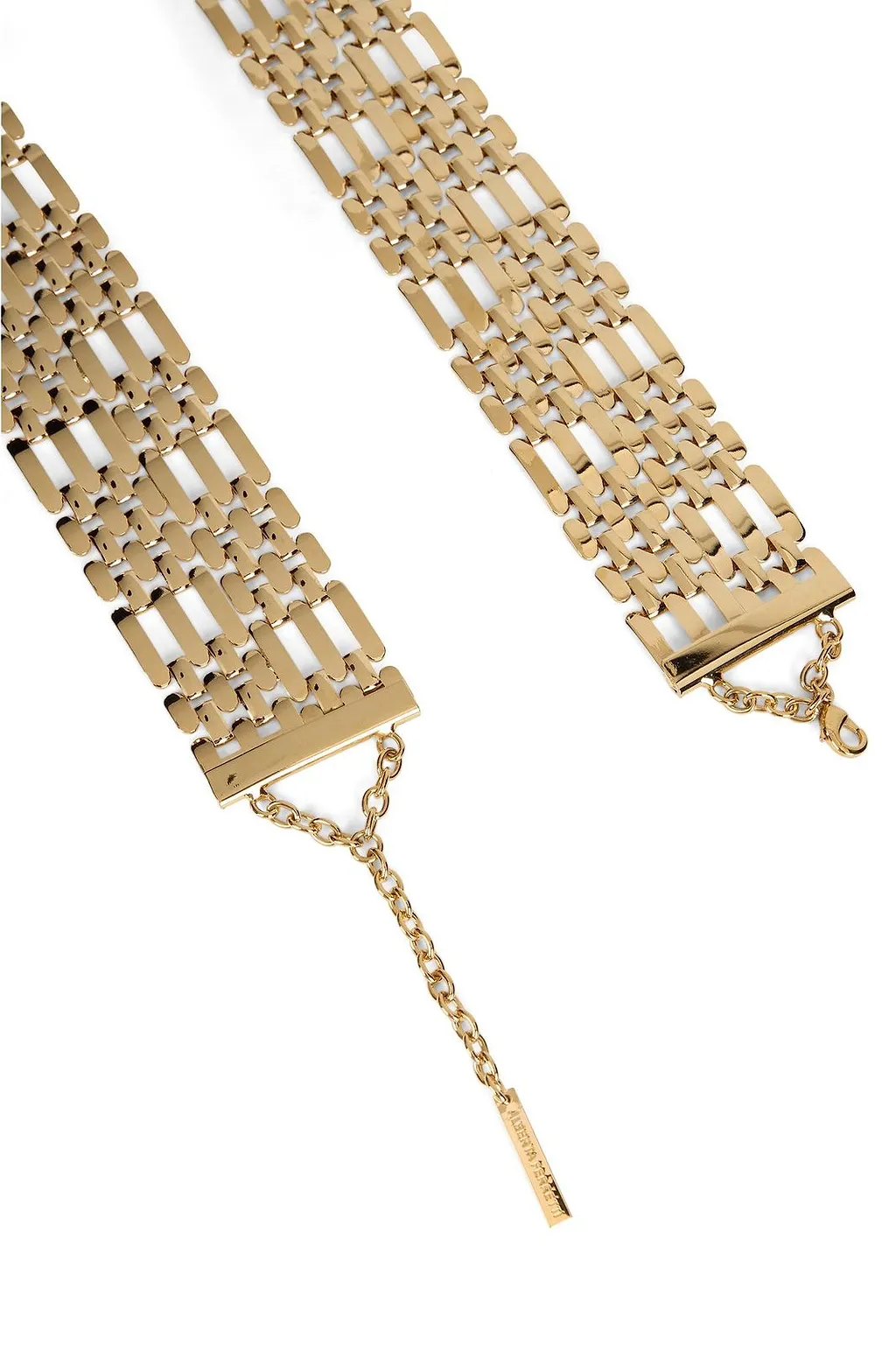 Alberta Ferretti Wide Link Choker Necklace