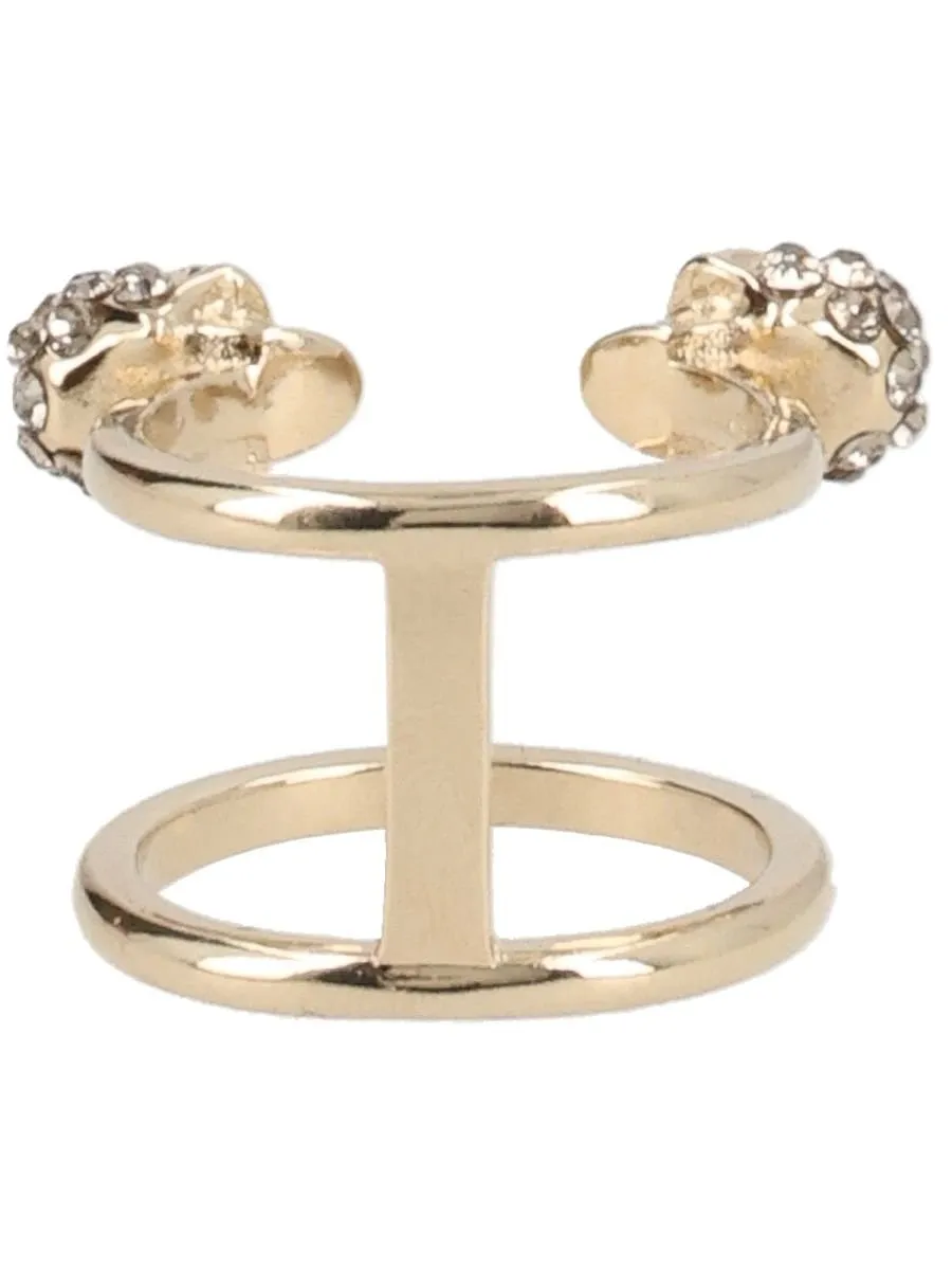Alexander Mcqueen Skull Embellished Ring
