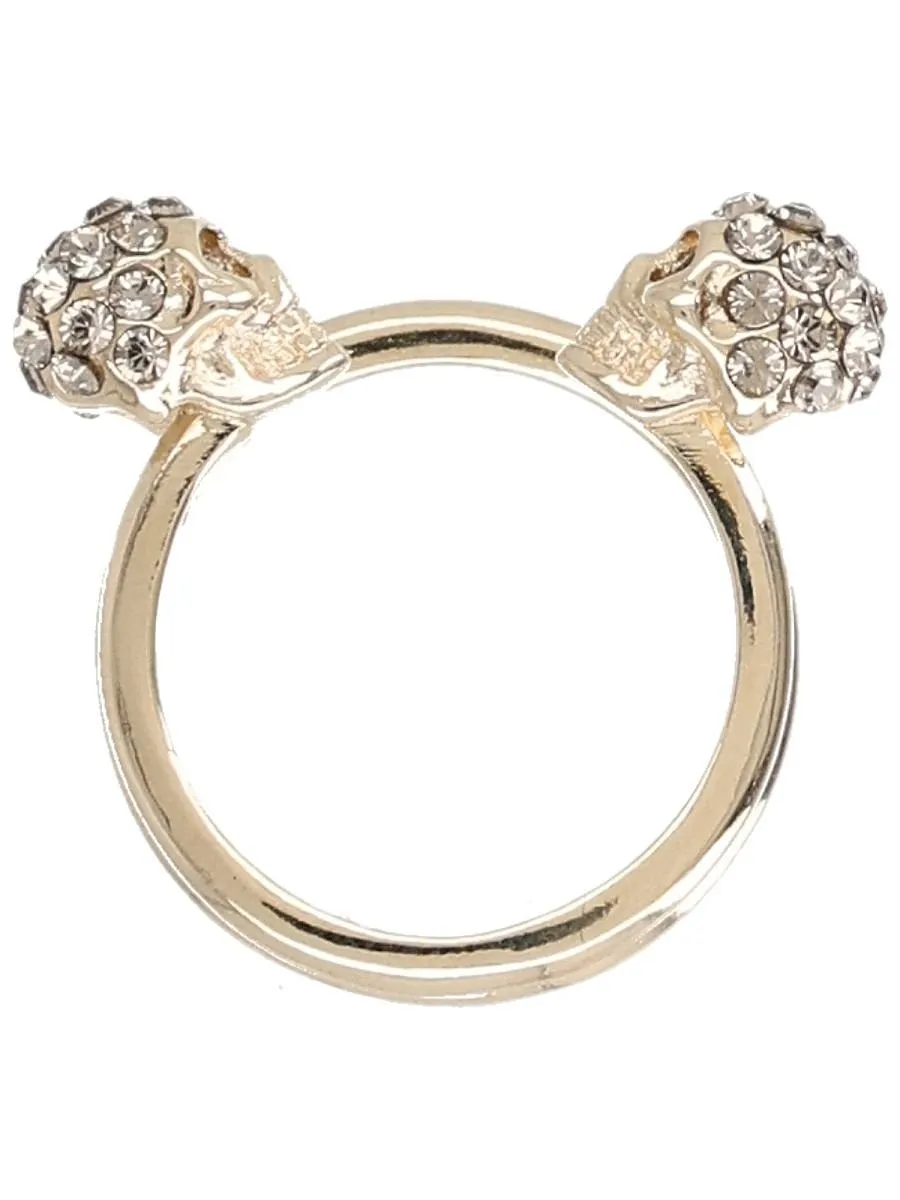 Alexander Mcqueen Skull Embellished Ring
