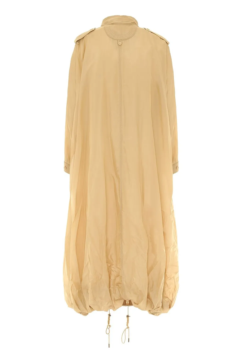 Alberta Ferretti Zip-Front Drawstring Coat