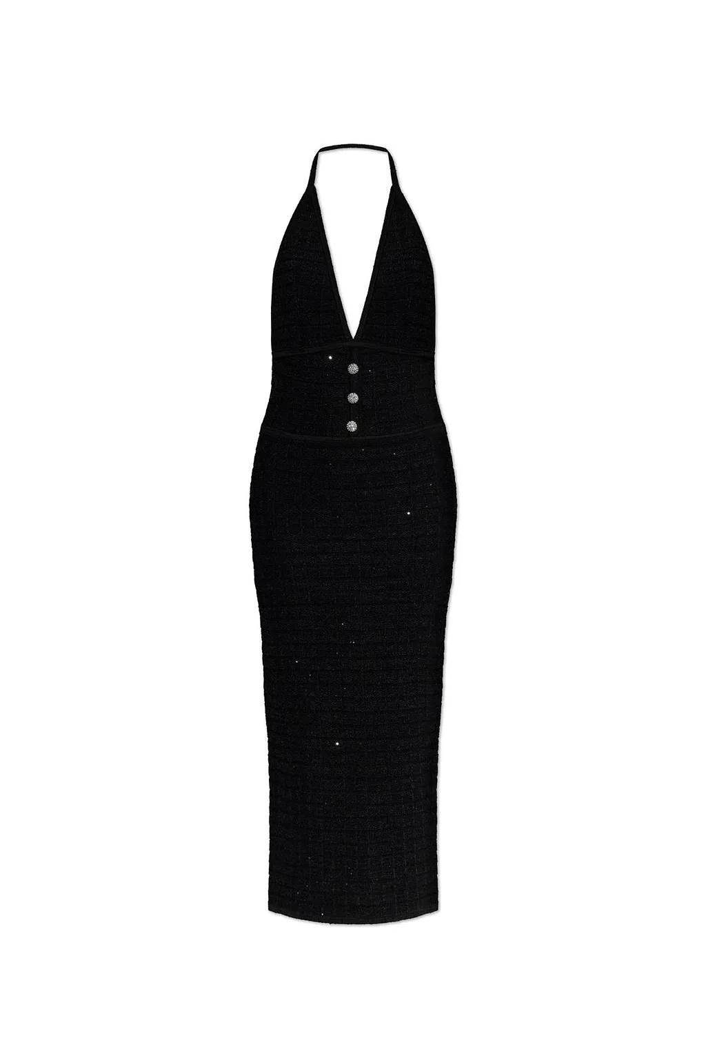 Alessandra Rich Sequin Knit Midi Dress
