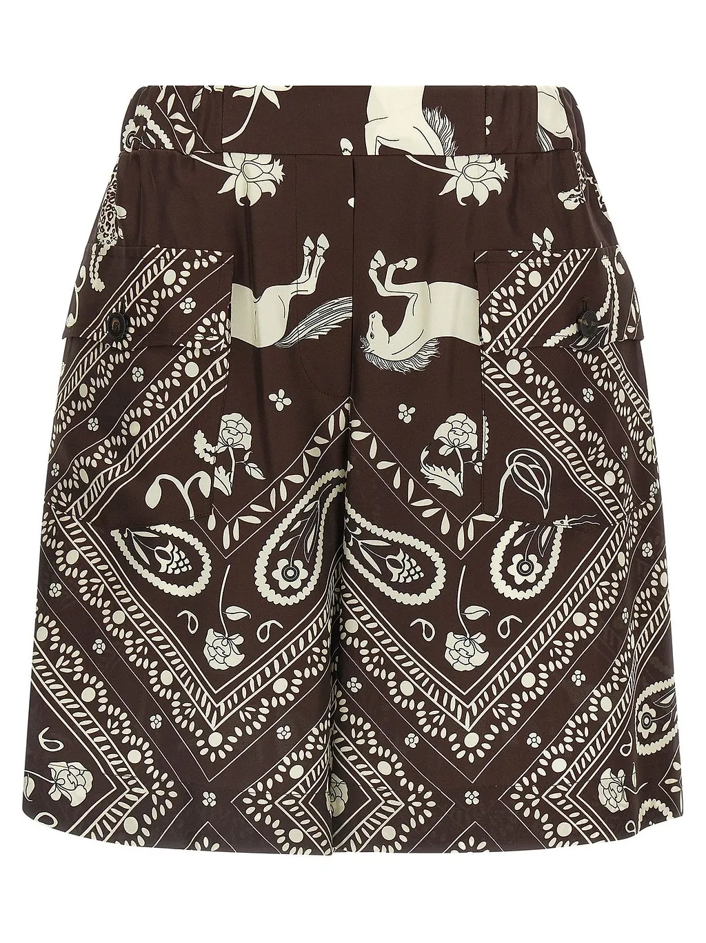 Alberto Biani Bandana Print Bermuda Shorts
