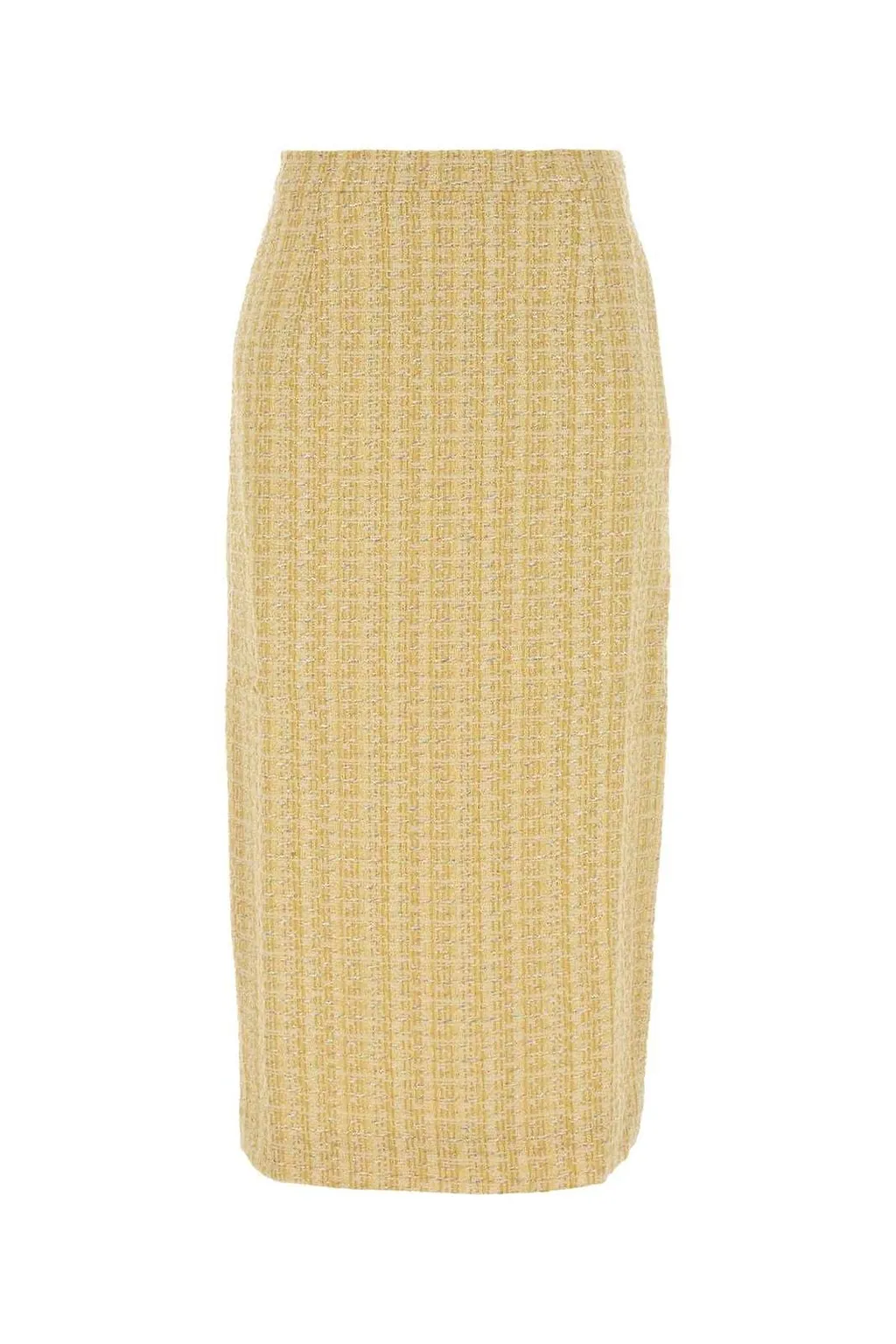 Alessandra Rich Sequin Tweed Midi Skirt