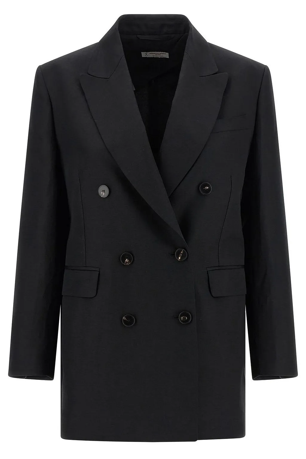 Alberto Biani Double-Breasted Peak-Lapel Blazer