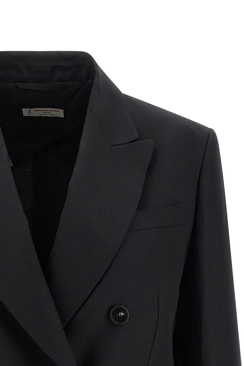 Alberto Biani Double-Breasted Peak-Lapel Blazer