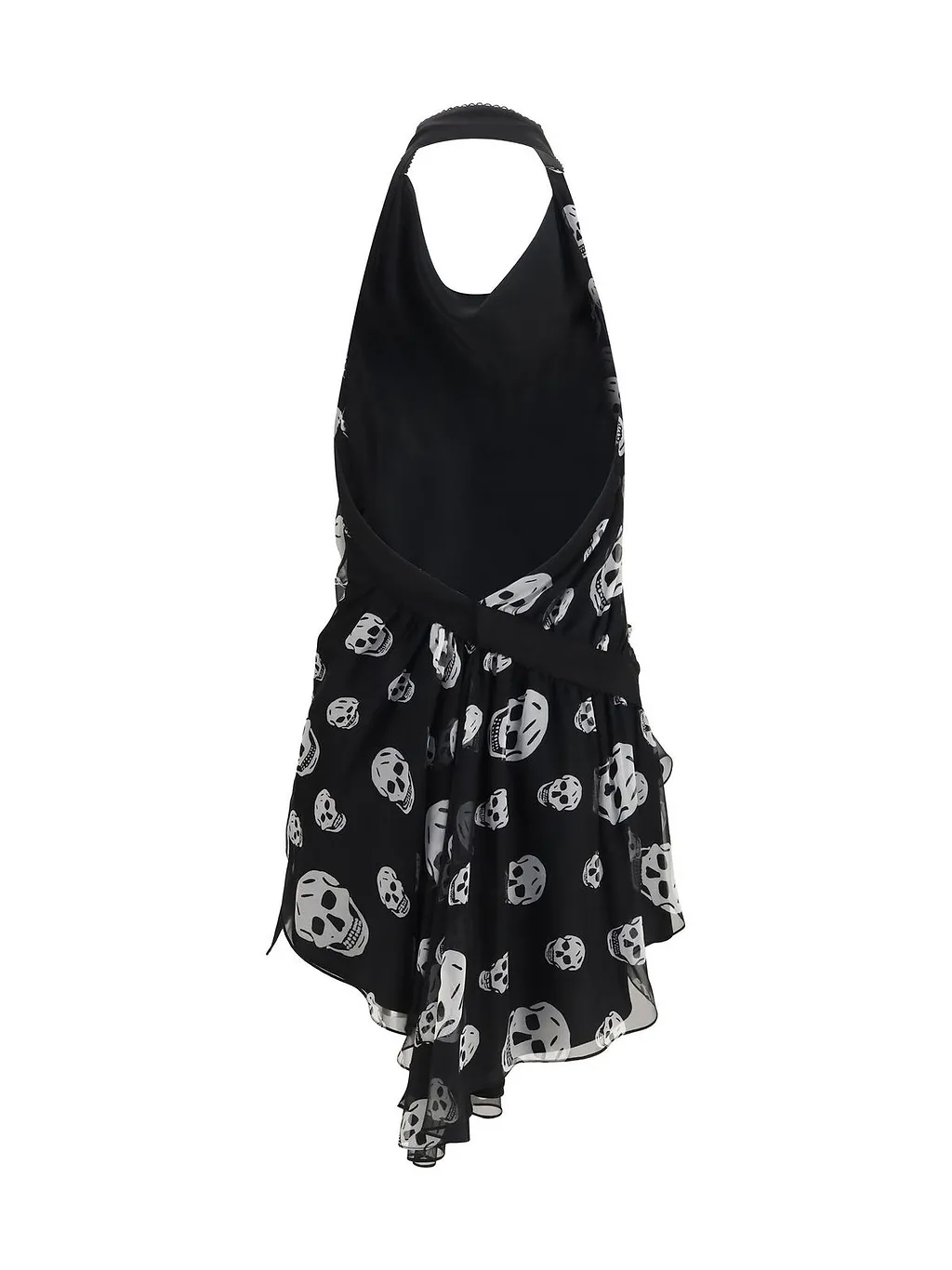 Alexander Mcqueen Skull Print Asymmetric Top