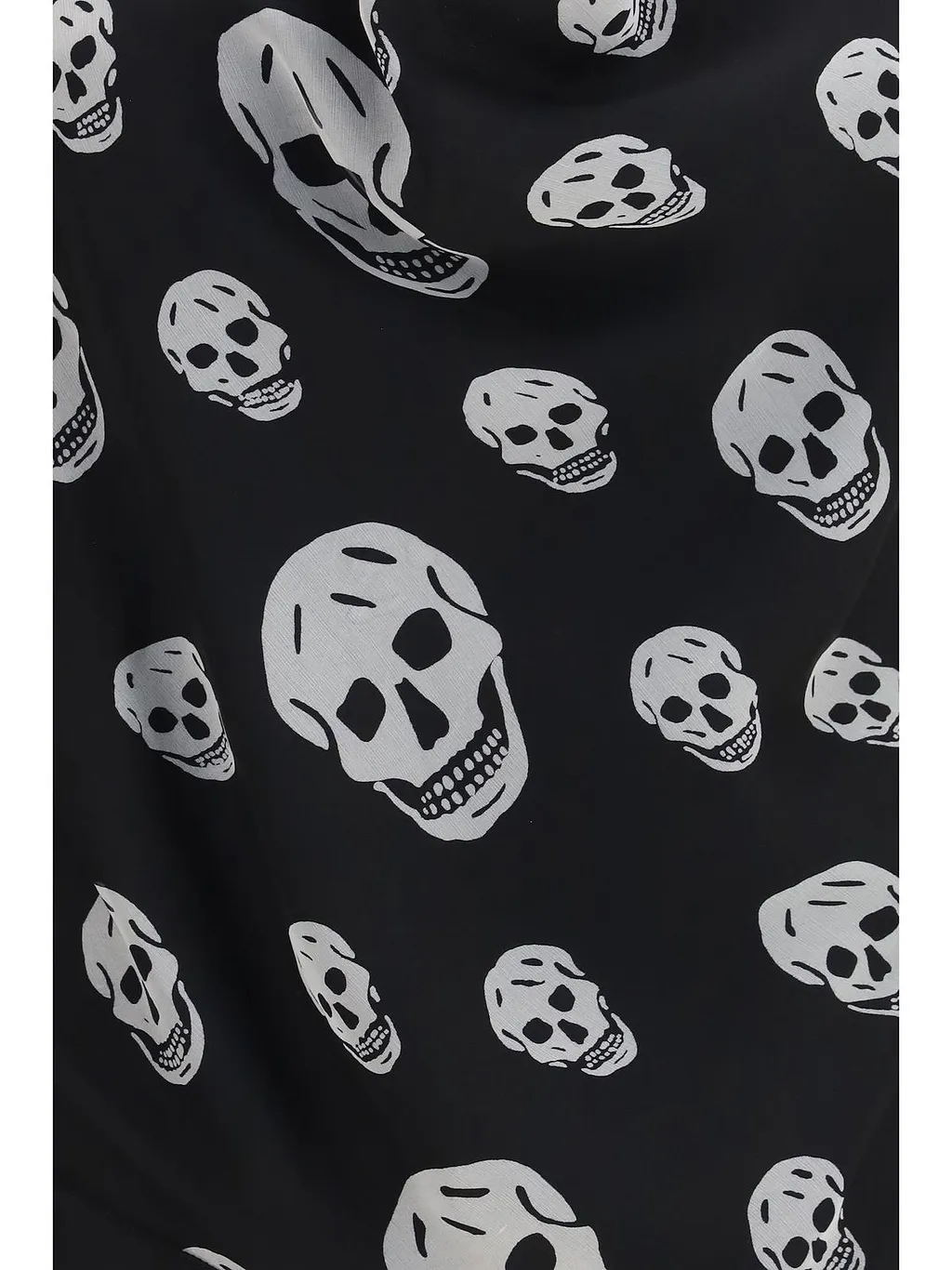 Alexander Mcqueen Skull Print Asymmetric Top