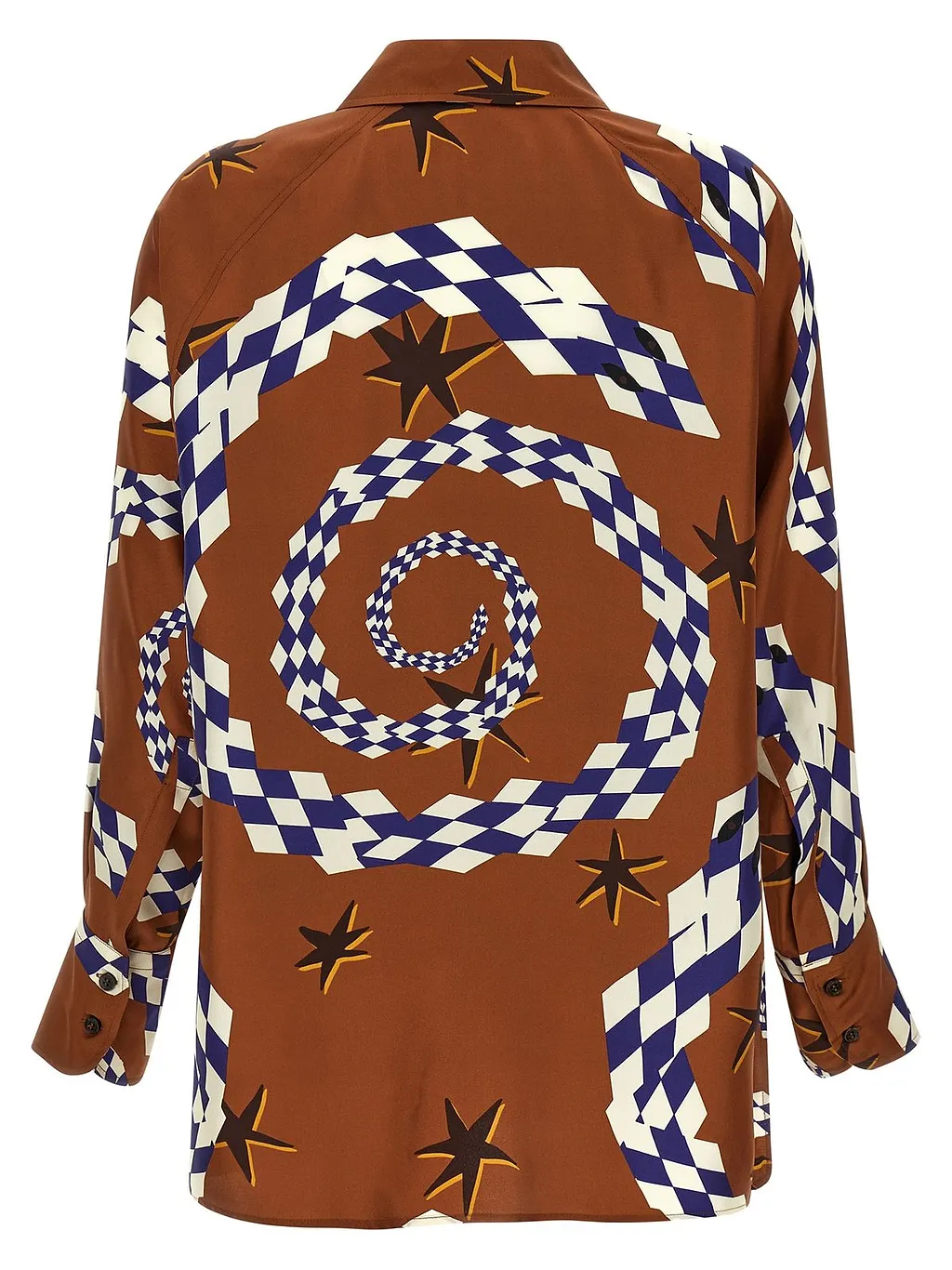 Alberto Biani Patterned Long-Sleeved Blouse
