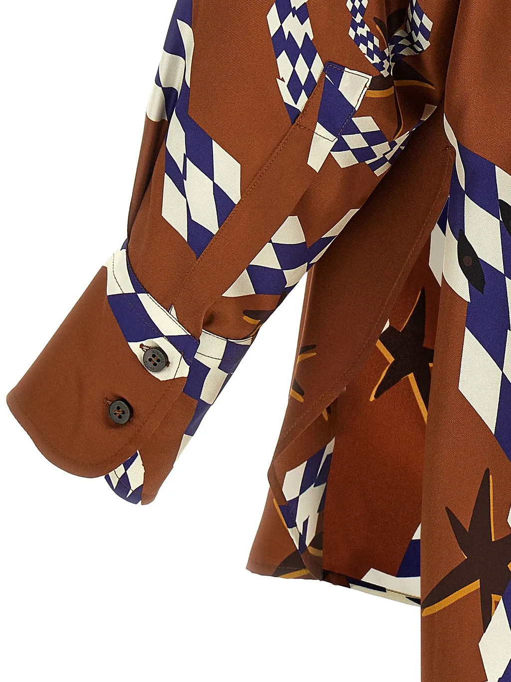 Alberto Biani Patterned Long-Sleeved Blouse