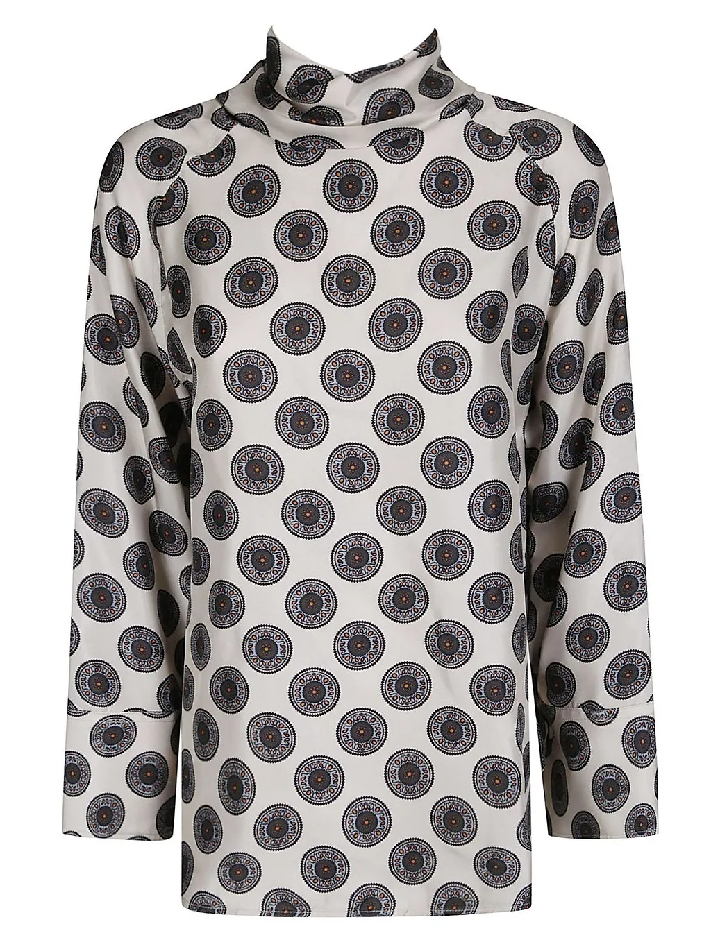Alberto Biani Printed High Neck Top