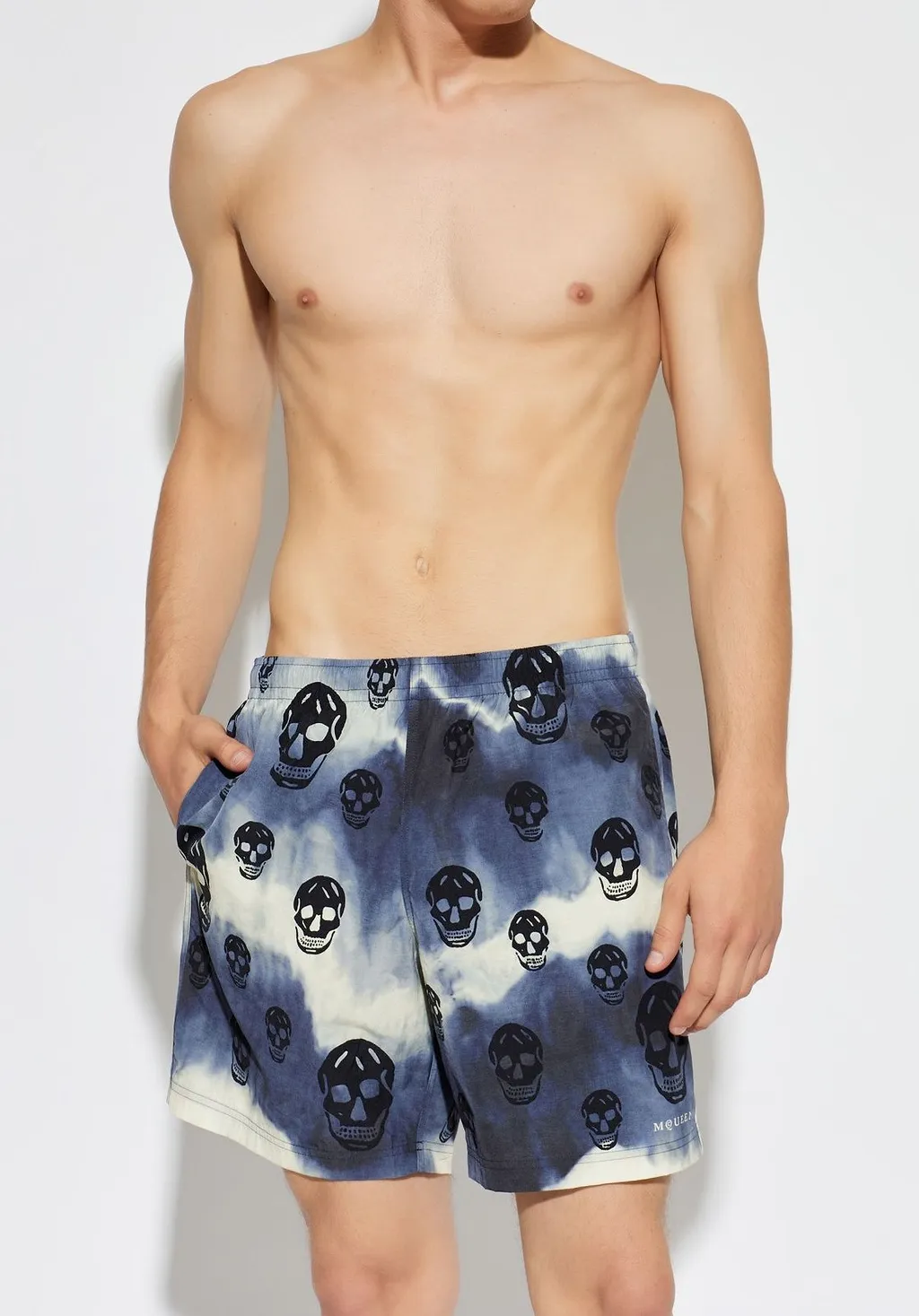 Alexander Mcqueen Skull Printed Swim Shorts