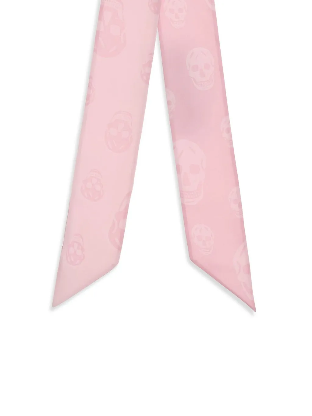 Alexander Mcqueen Skull Ribbon Skinny Scarf