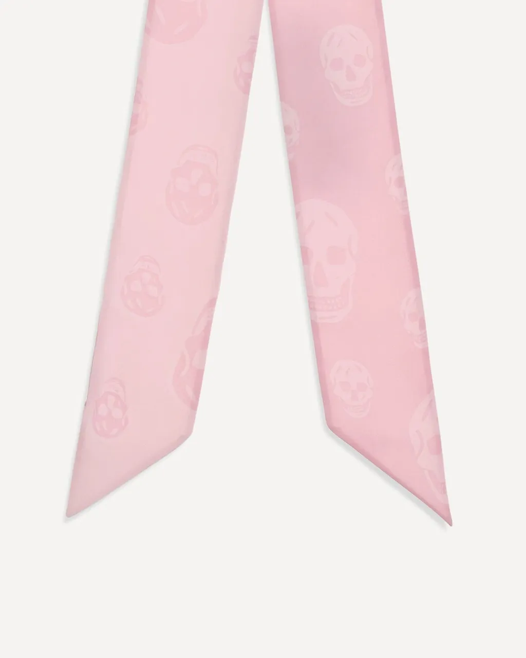 Alexander Mcqueen Skull Ribbon Skinny Scarf