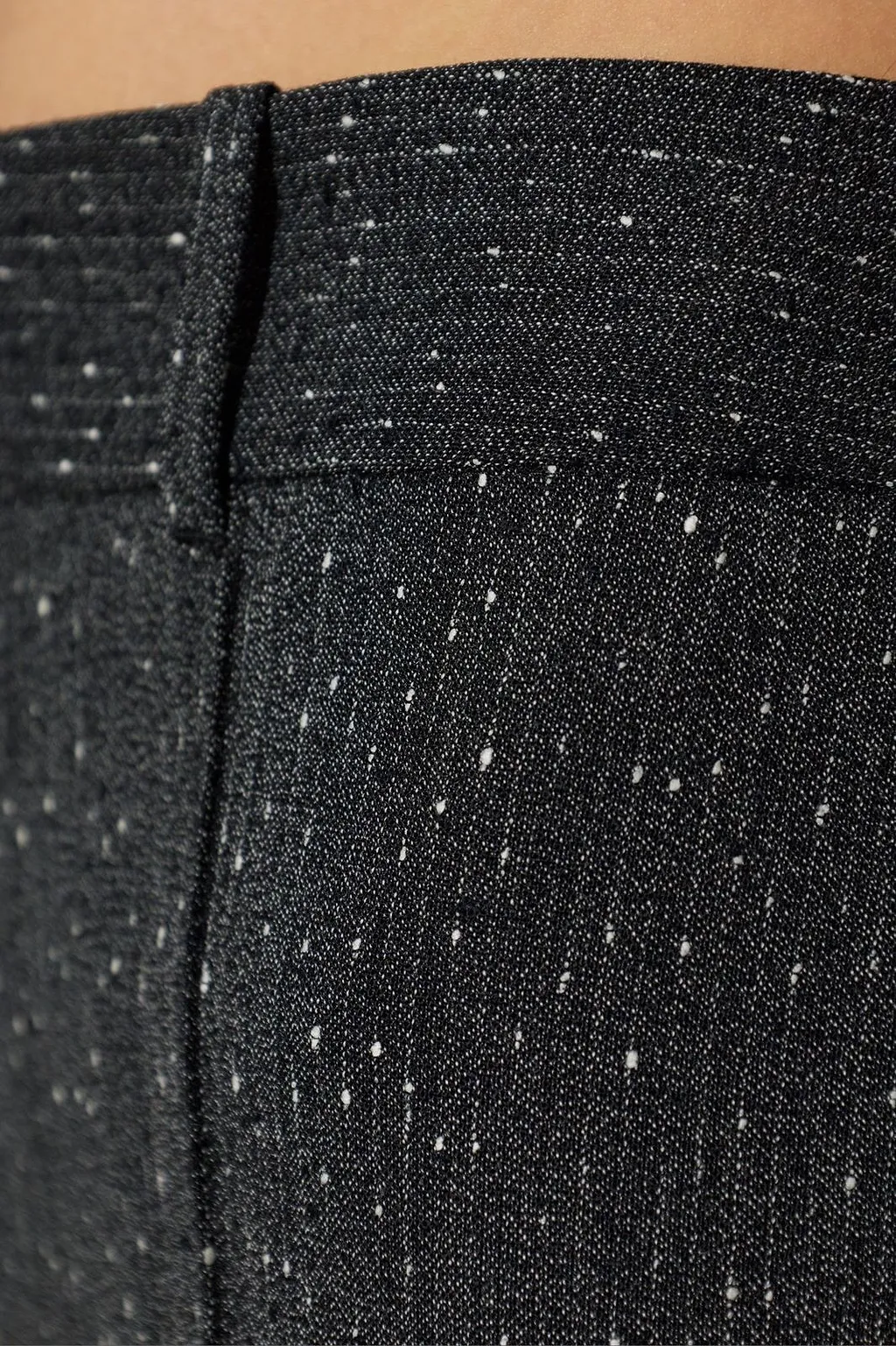 Alexander Mcqueen Speckled Pintuck Pants