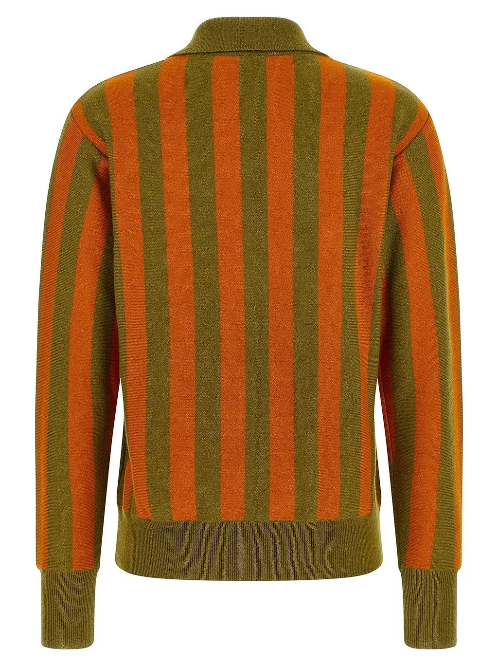 Alberto Biani Striped Knit Polo Sweater
