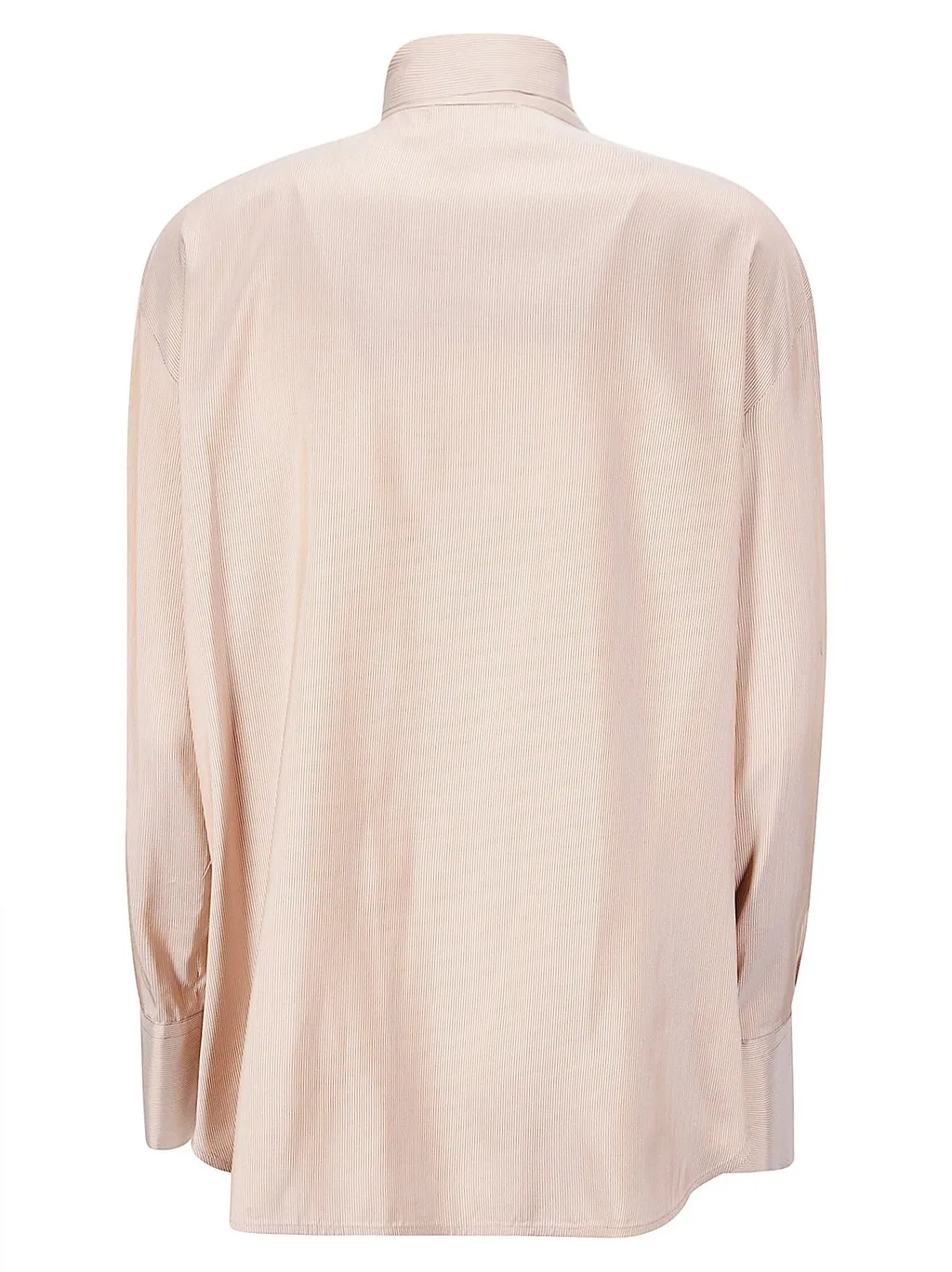 Alberto Biani Tie-Neck Striped Shirt