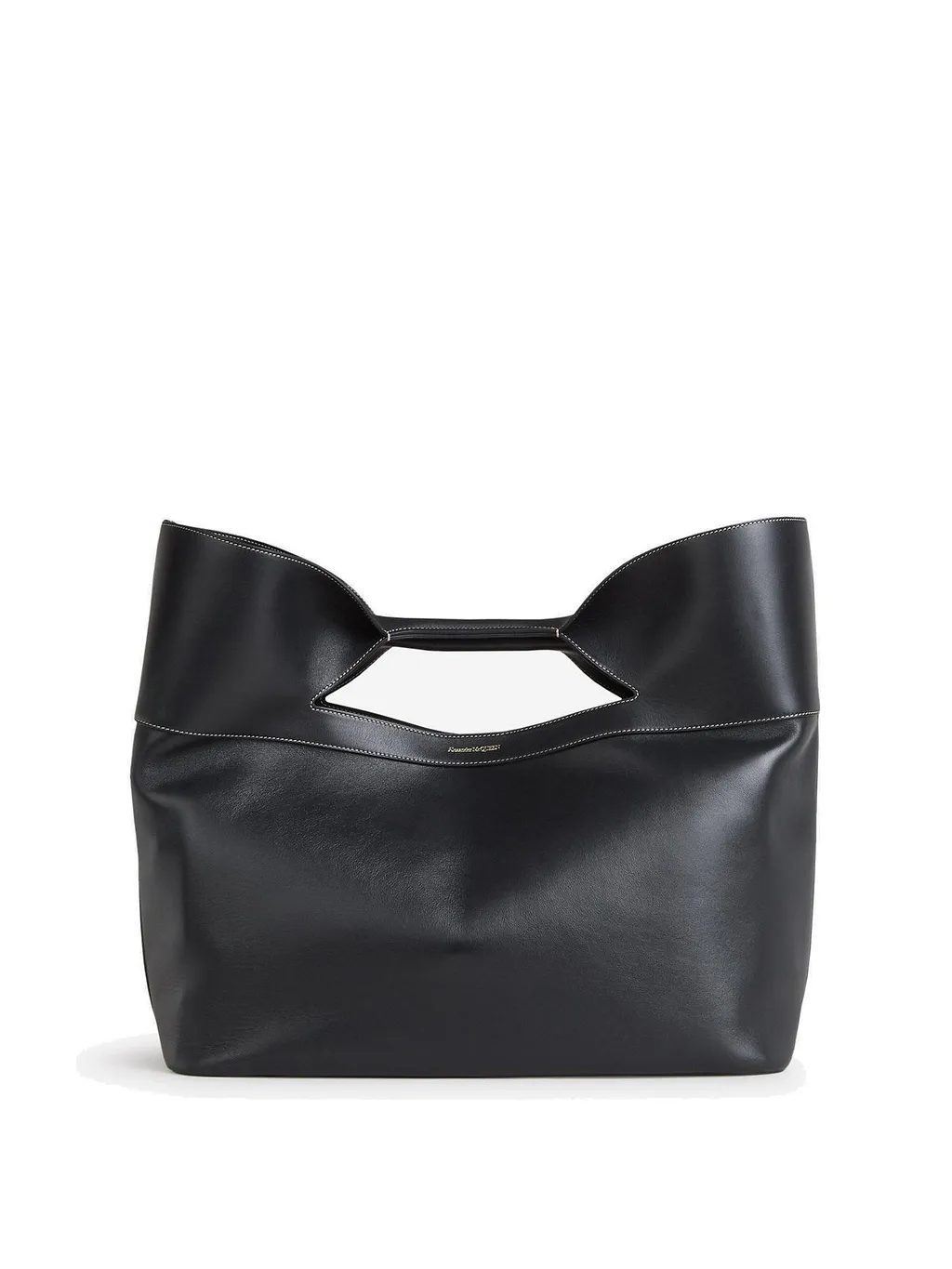 Alexander Mcqueen The Bow Logo Printed Tote Bag