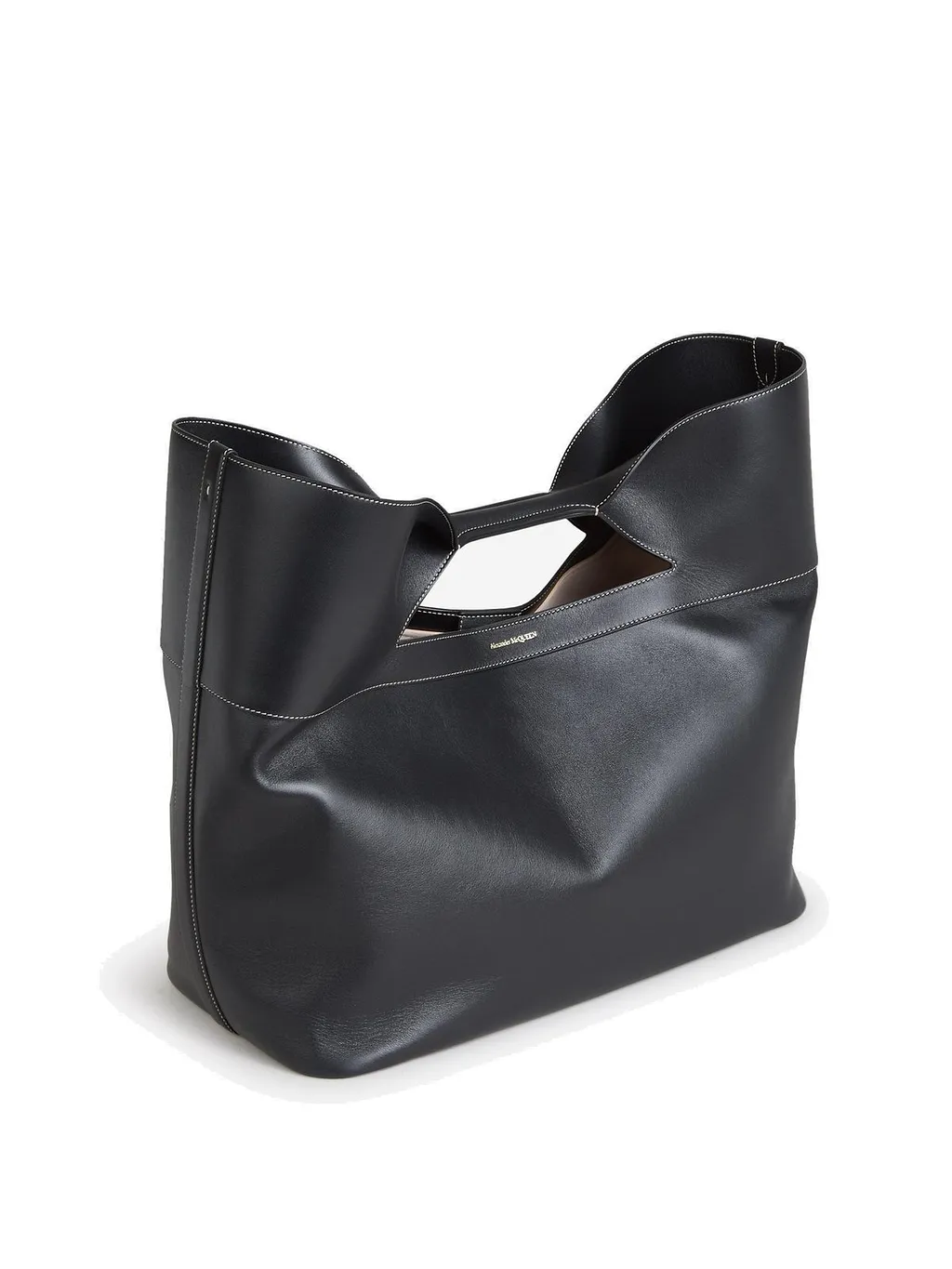 Alexander Mcqueen The Bow Logo Printed Tote Bag