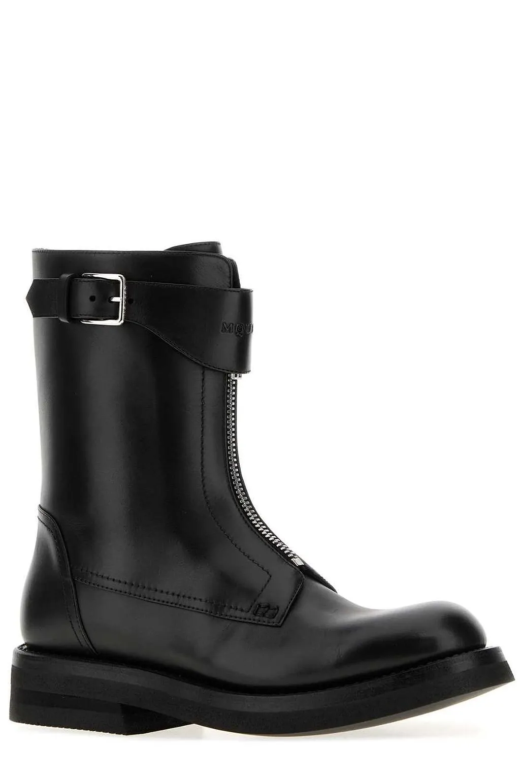 Alexander Mcqueen Zip Buckle Boots