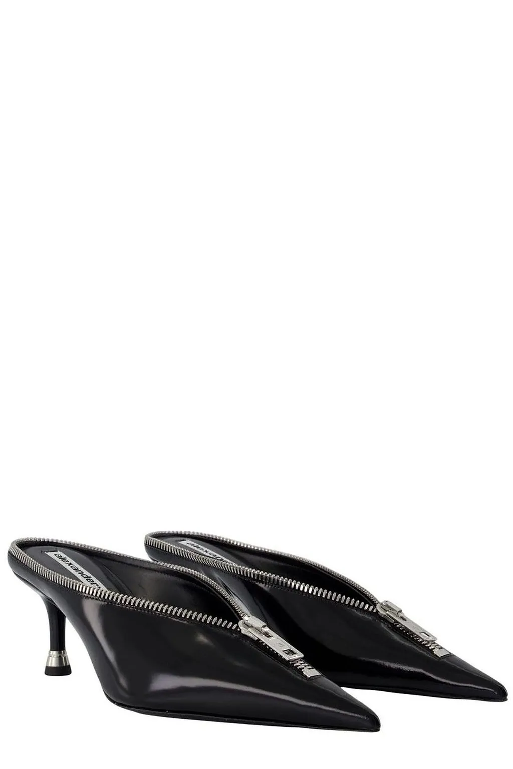 Alexander Wang Akila Zip Closed Toe Mules