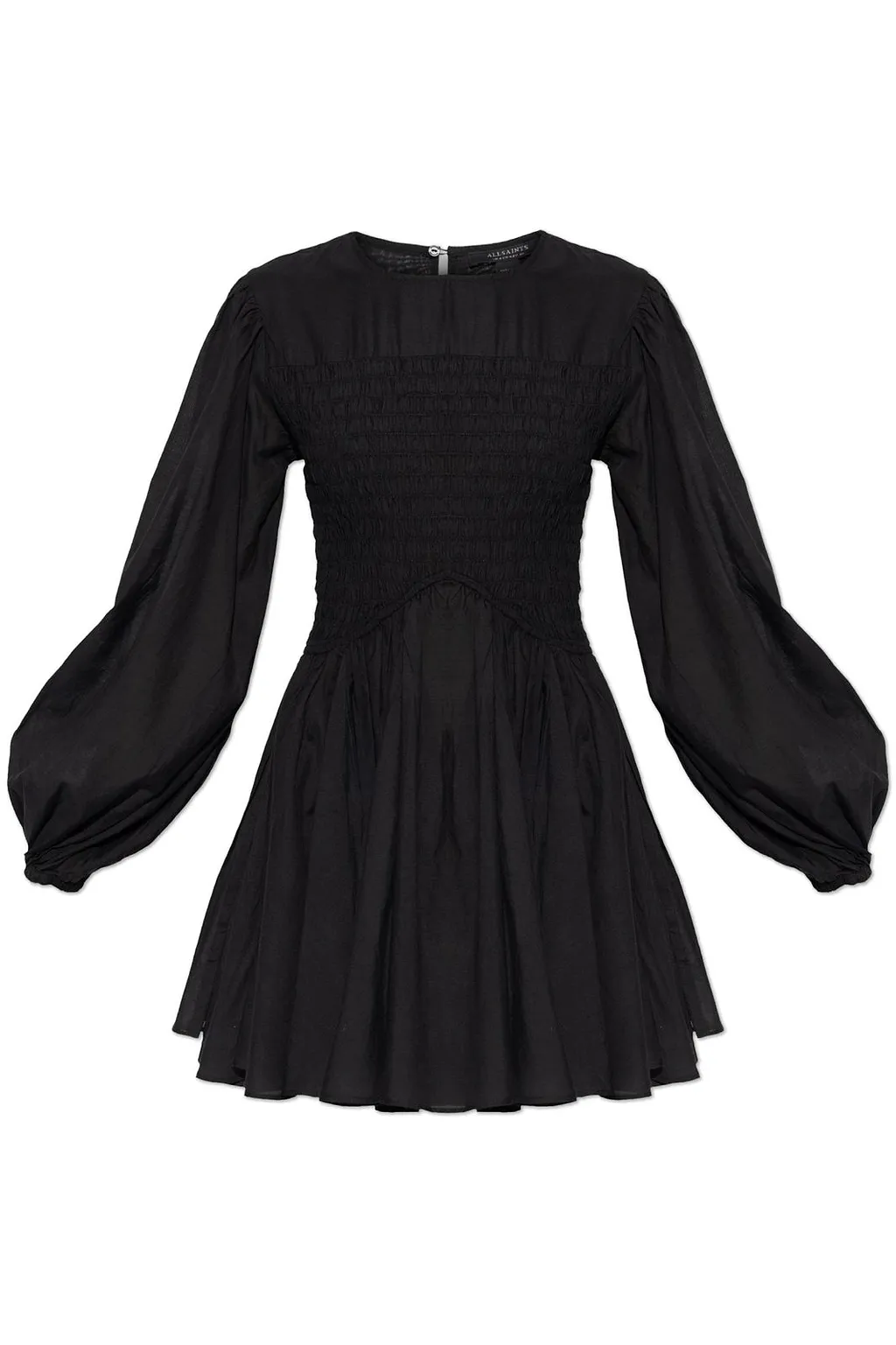 Allsaints Chia Smocked Mini Dress