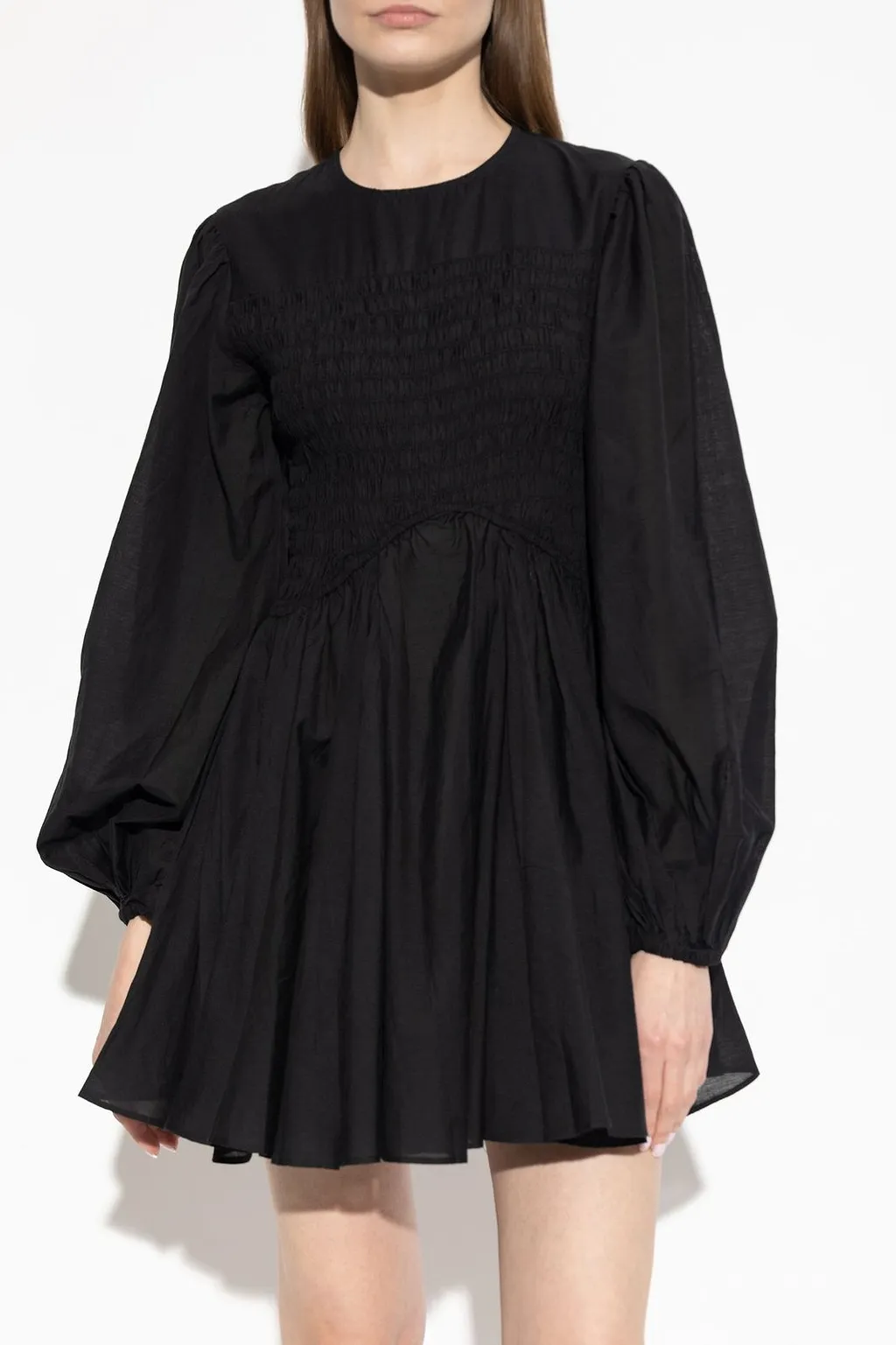 Allsaints Chia Smocked Mini Dress