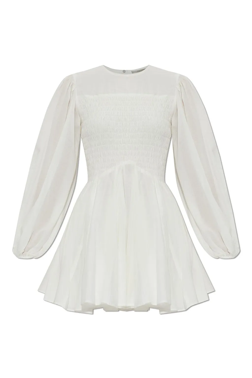 Allsaints Chia Smocked Mini Dress