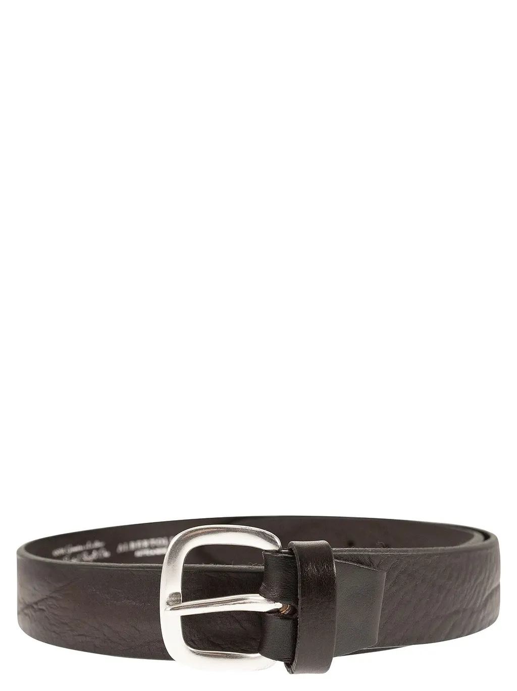 Alberto Luti Hammered Leather Belt