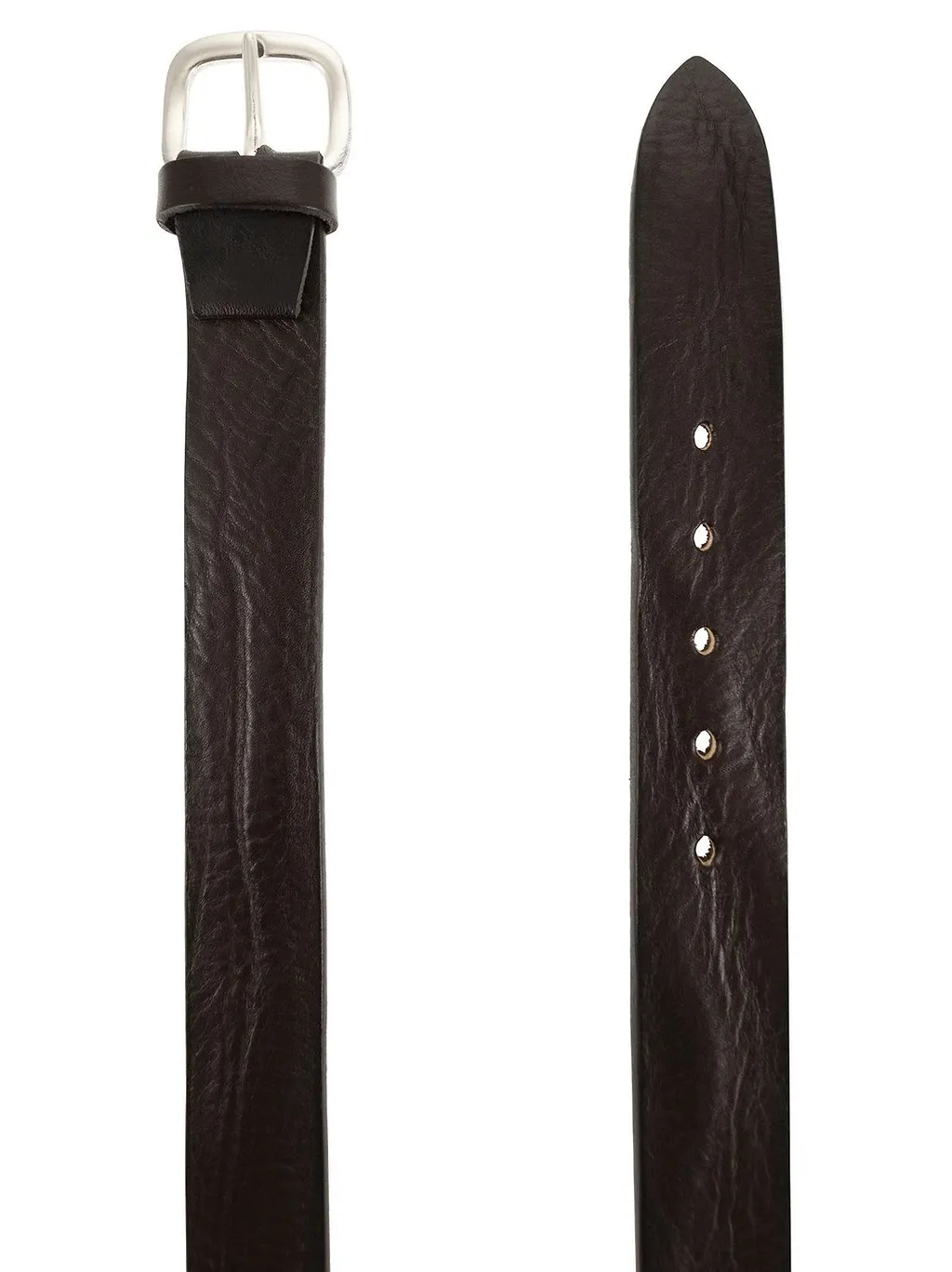 Alberto Luti Hammered Leather Belt