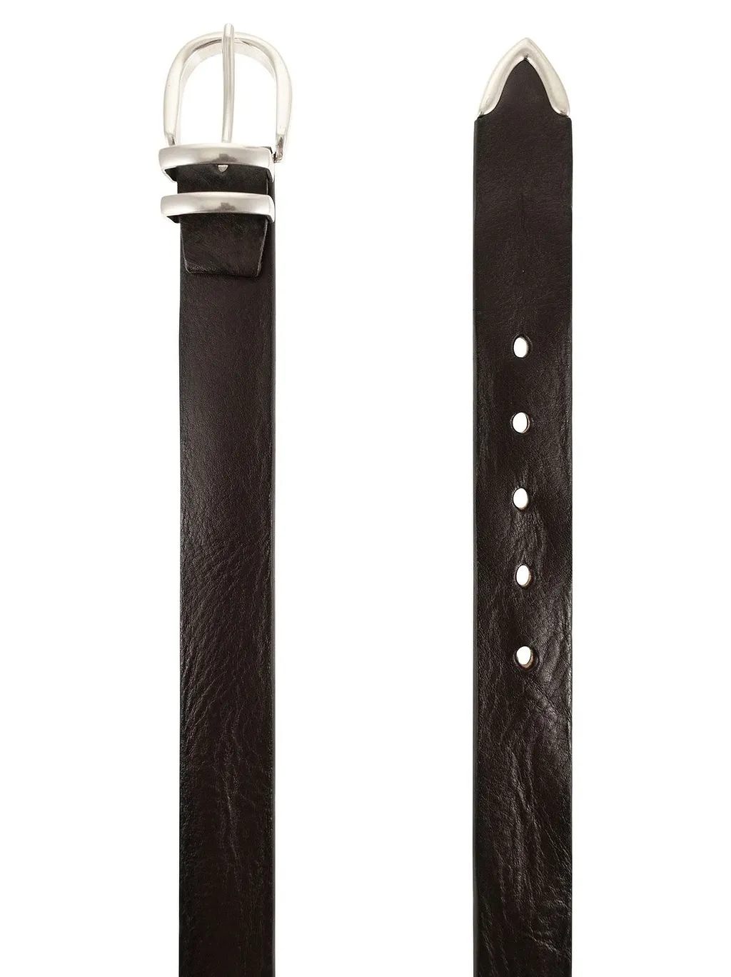 Alberto Luti Leather Buckle Belt