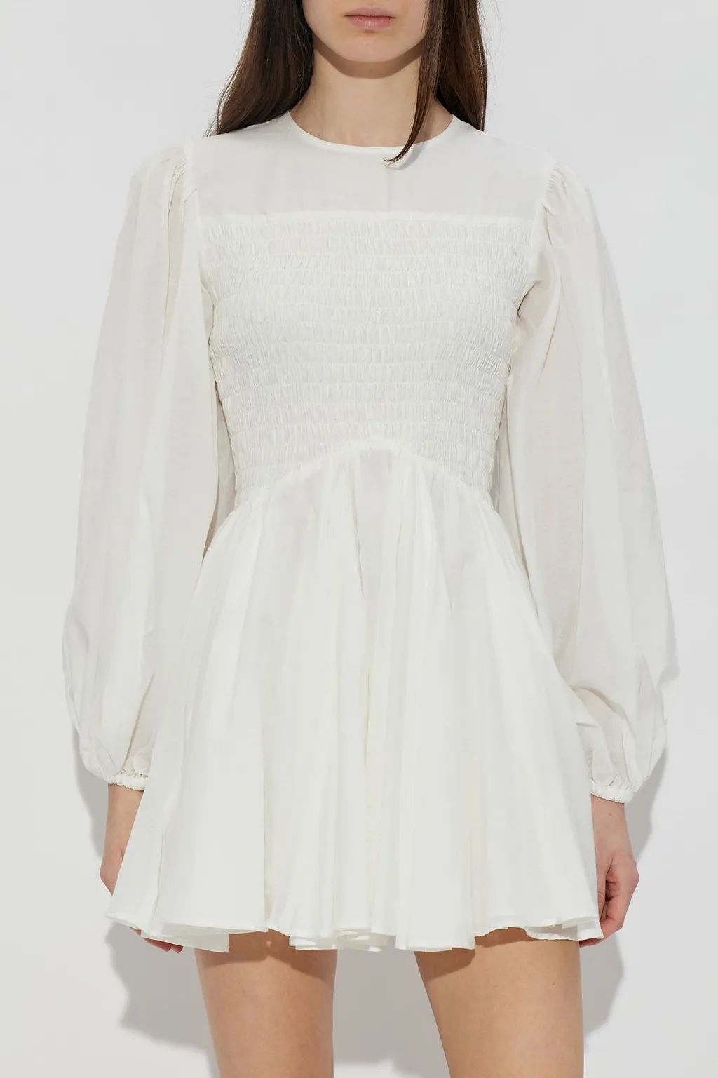 Allsaints Chia Smocked Mini Dress