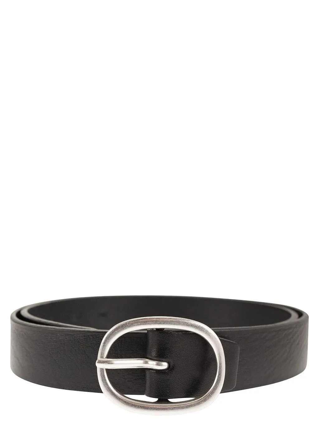 Alberto Luti Oval Buckle Leather Belt