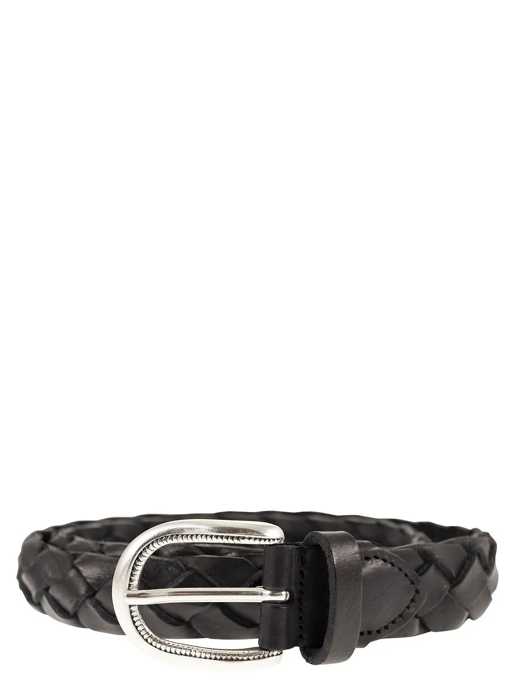 Alberto Luti Treccia Braided Leather Belt