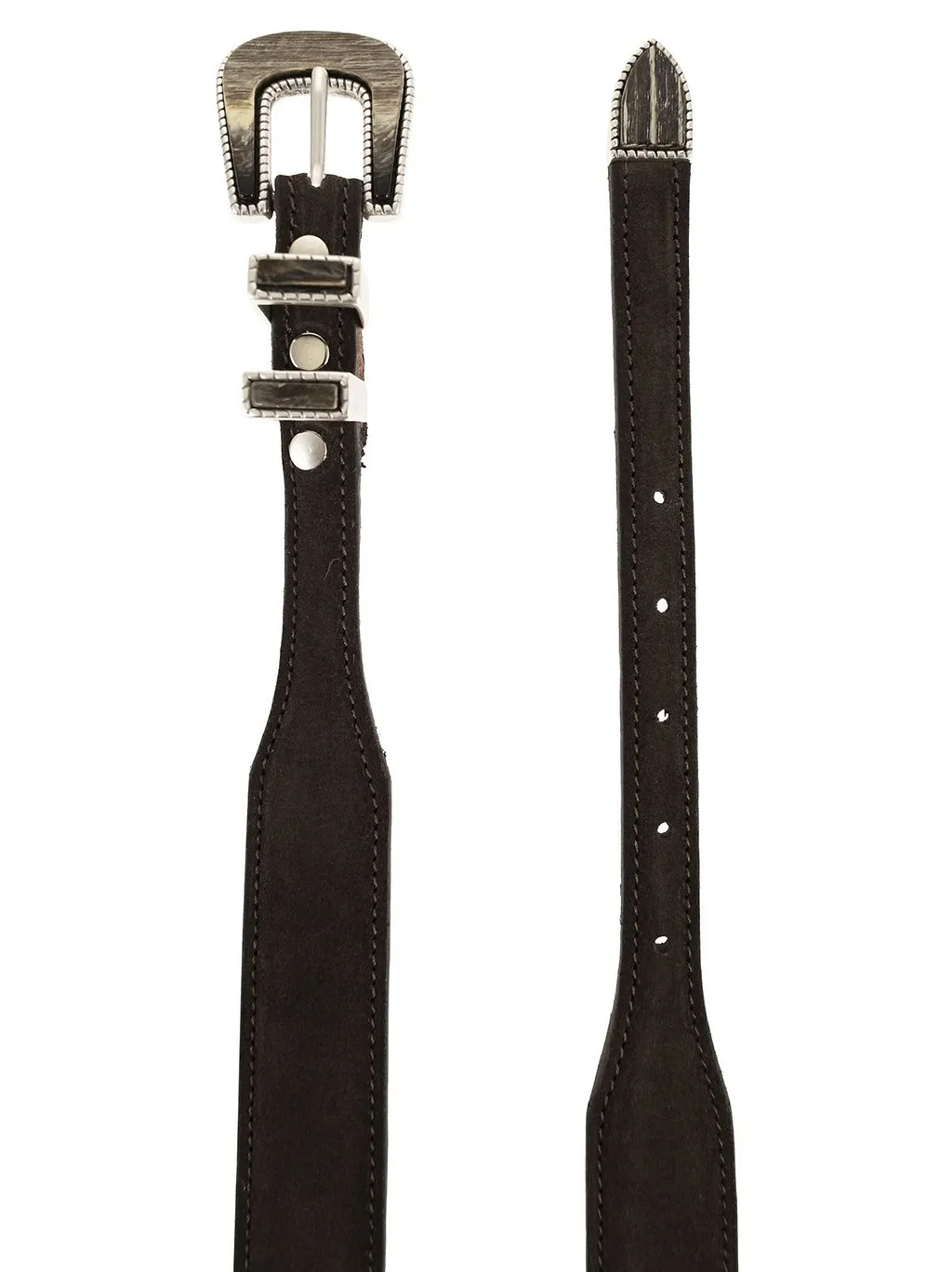 Alberto Luti Western Buckle Suede Belt