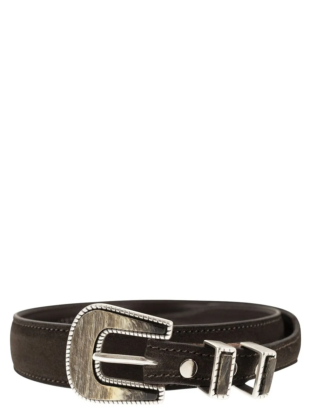 Alberto Luti Western Buckle Suede Belt