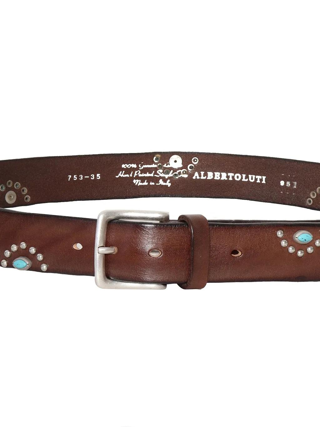 Alberto Luti Stud Embellished Belt
