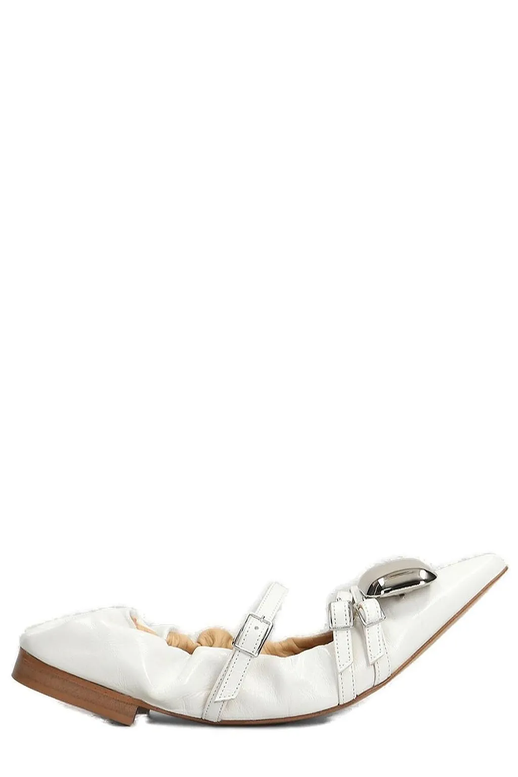 Alchimia Buckle-Detail Embellished Ballet Flats