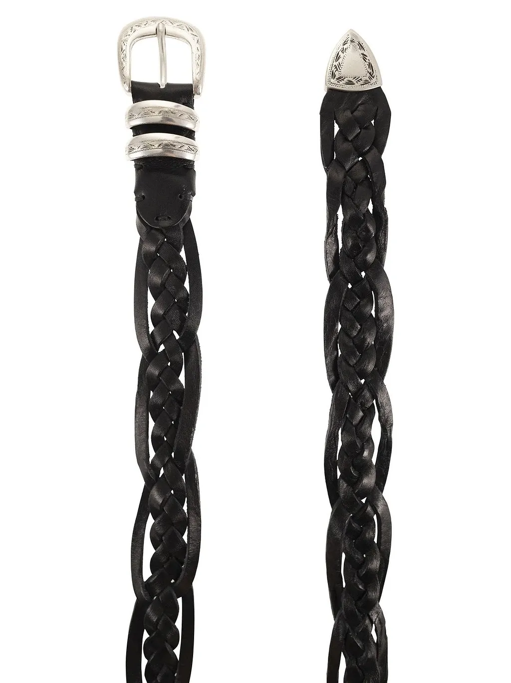 Alberto Luti Treccia Giulia Braided Leather Belt