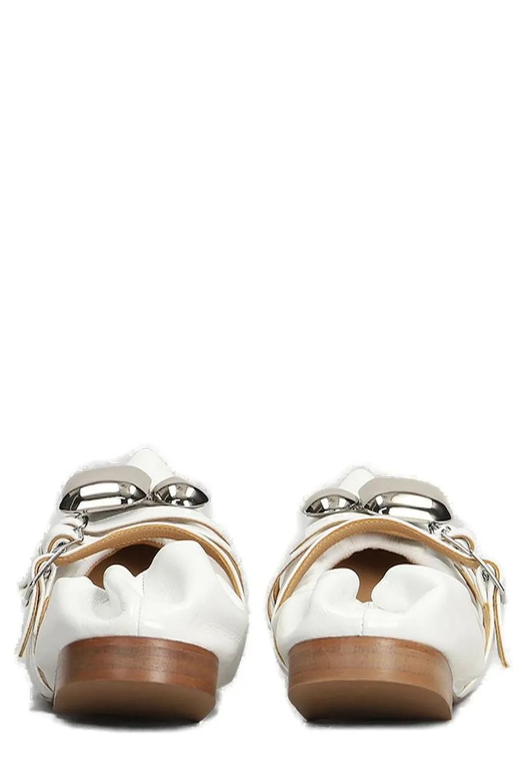 Alchimia Buckle-Detail Embellished Ballet Flats