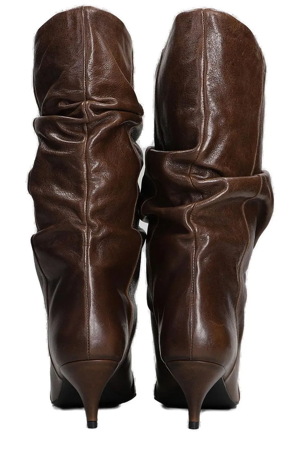 Alchimia Slouchy Pointed-Toe Kitten Heeled Boots