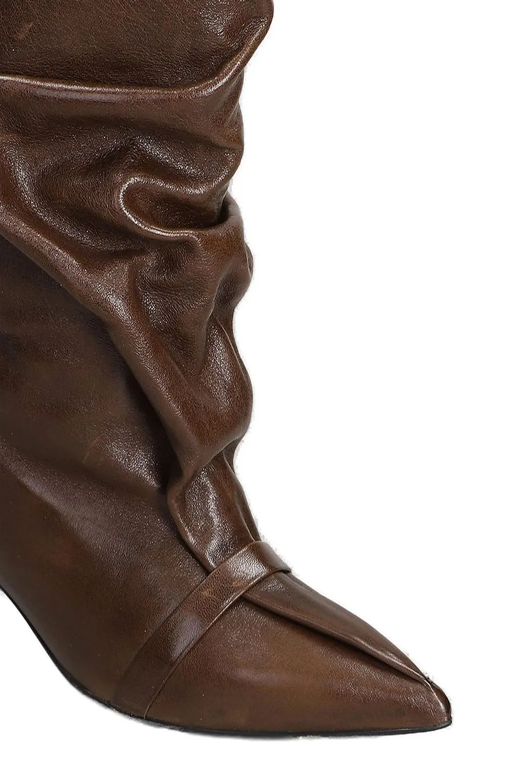 Alchimia Slouchy Pointed-Toe Kitten Heeled Boots