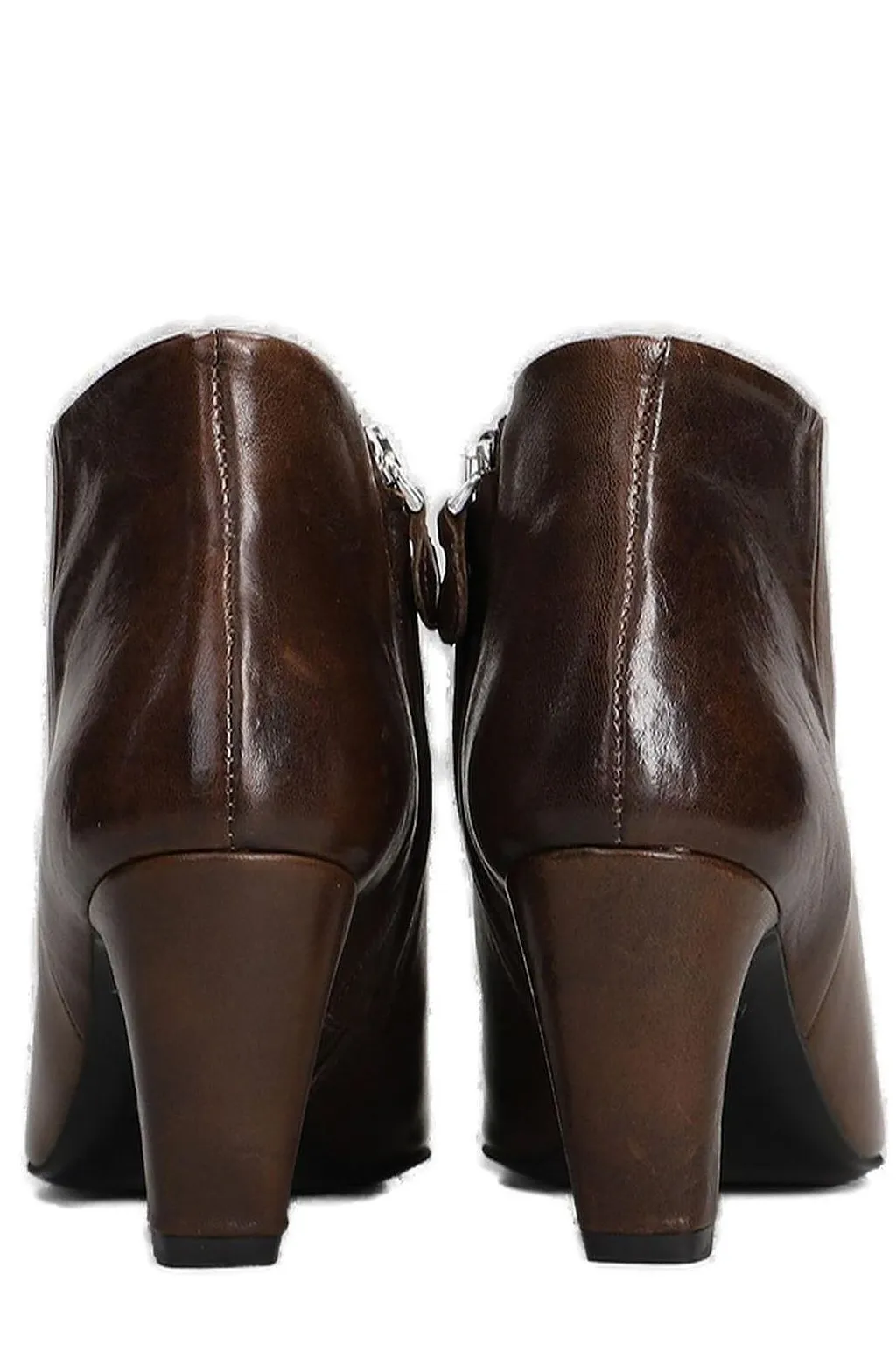 Alchimia Pointed-Toe Zipped Ankle Boots