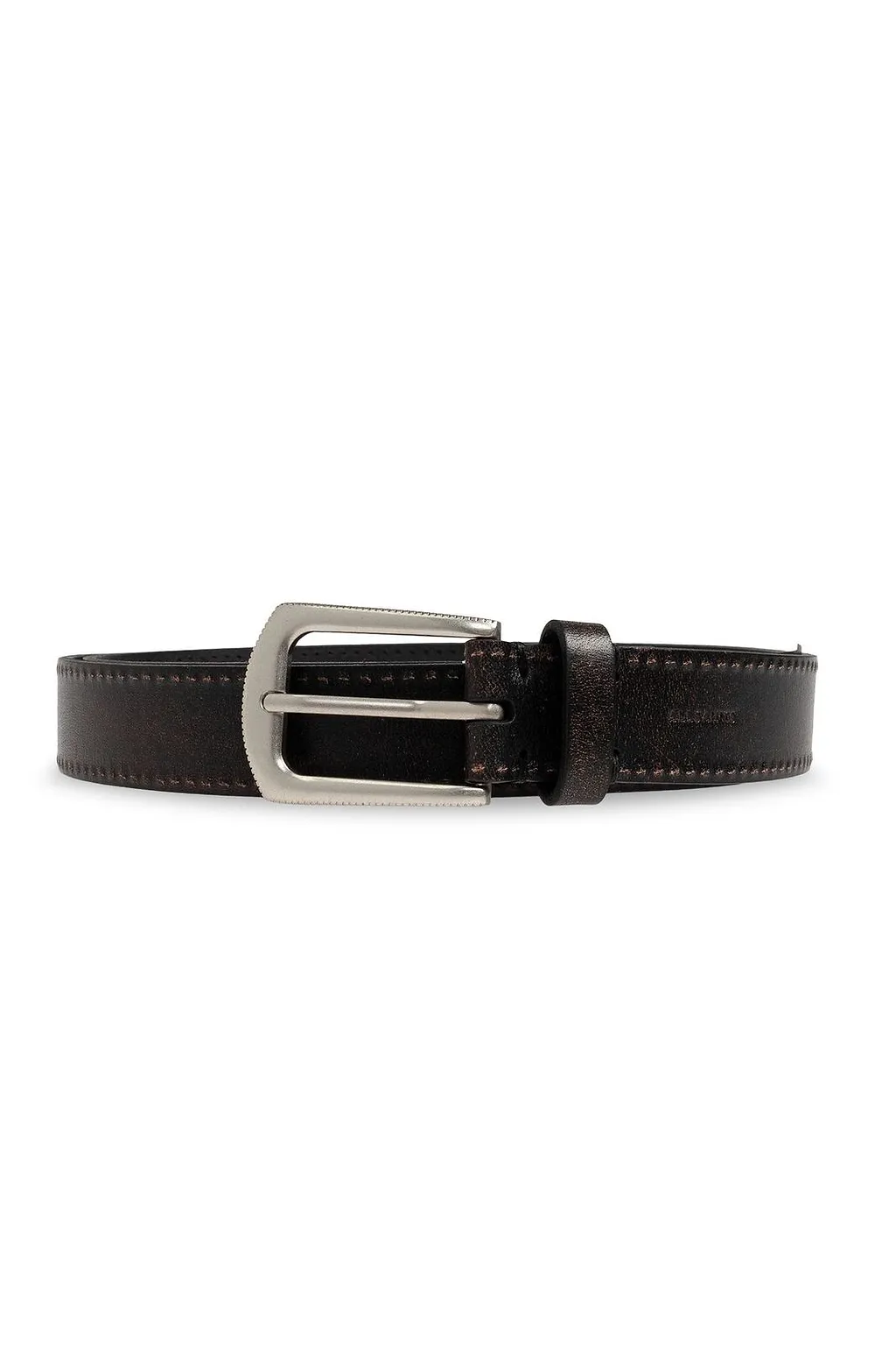Allsaints Contrast Stitch Leather Belt
