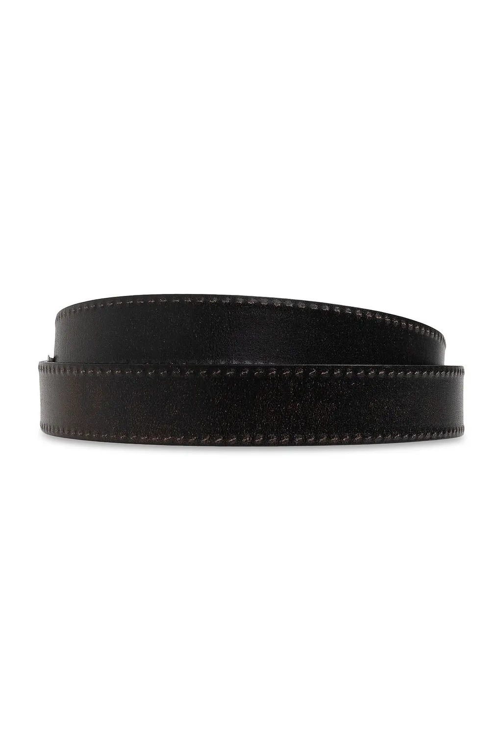 Allsaints Contrast Stitch Leather Belt