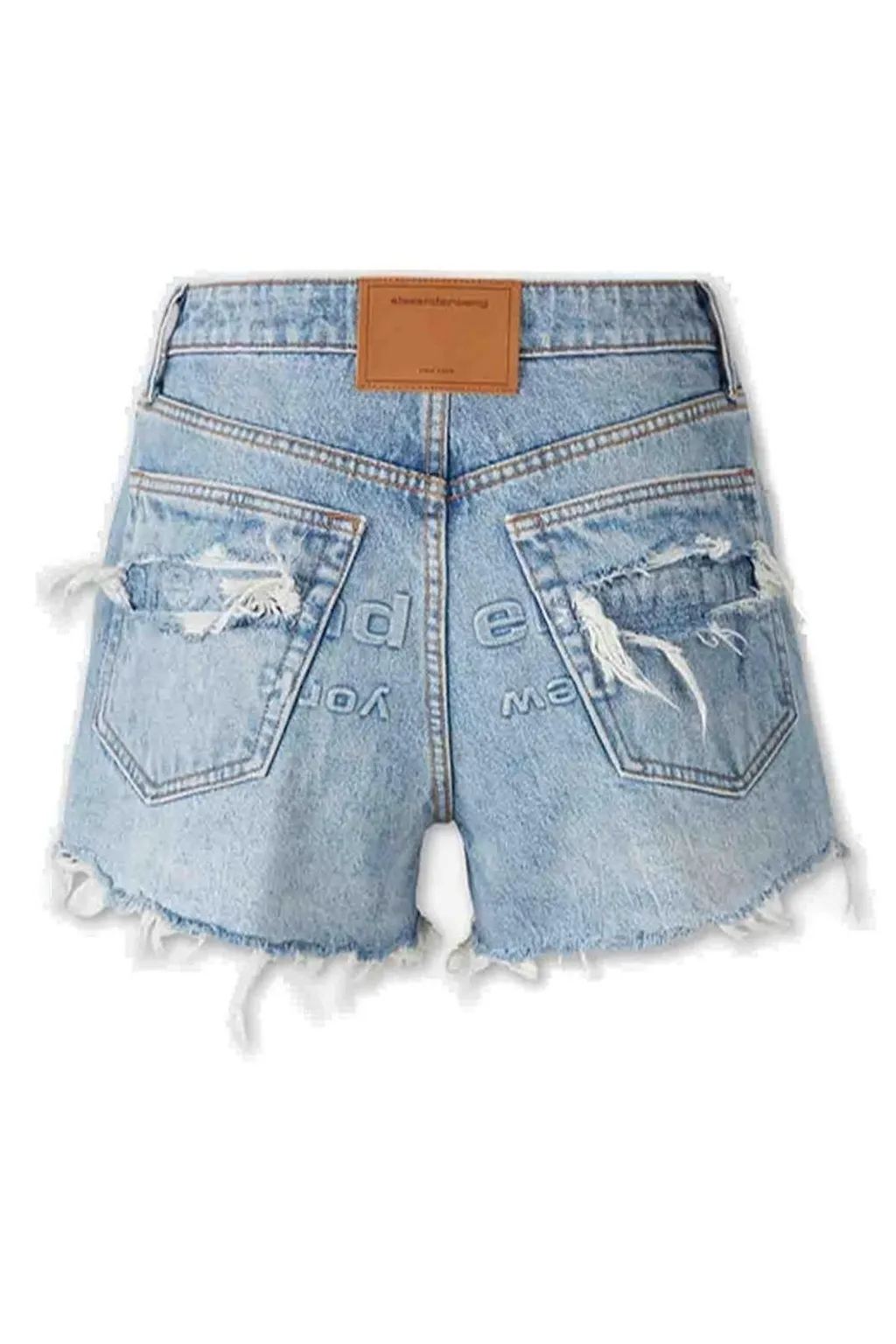 Alexander Wang Distressed Denim Shorts