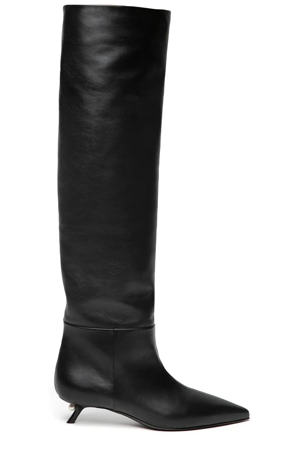 Aleví Milano Pearl Heel Pointed-Toe Boots