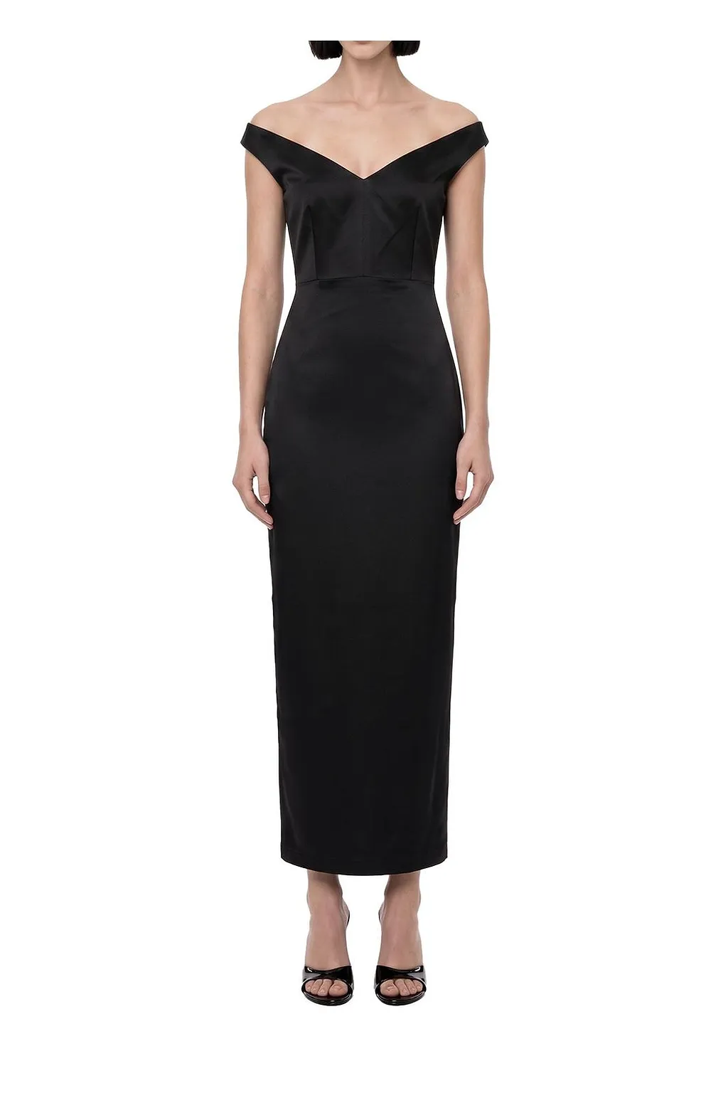 Alex Perry Off Shoulder Column Dress