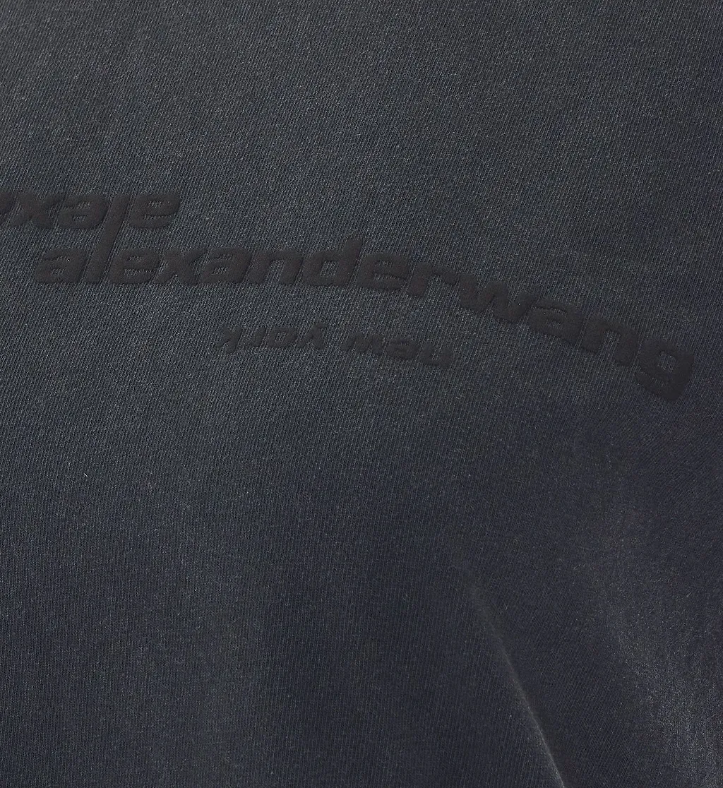 Alexander Wang Cropped Logo T-Shirt