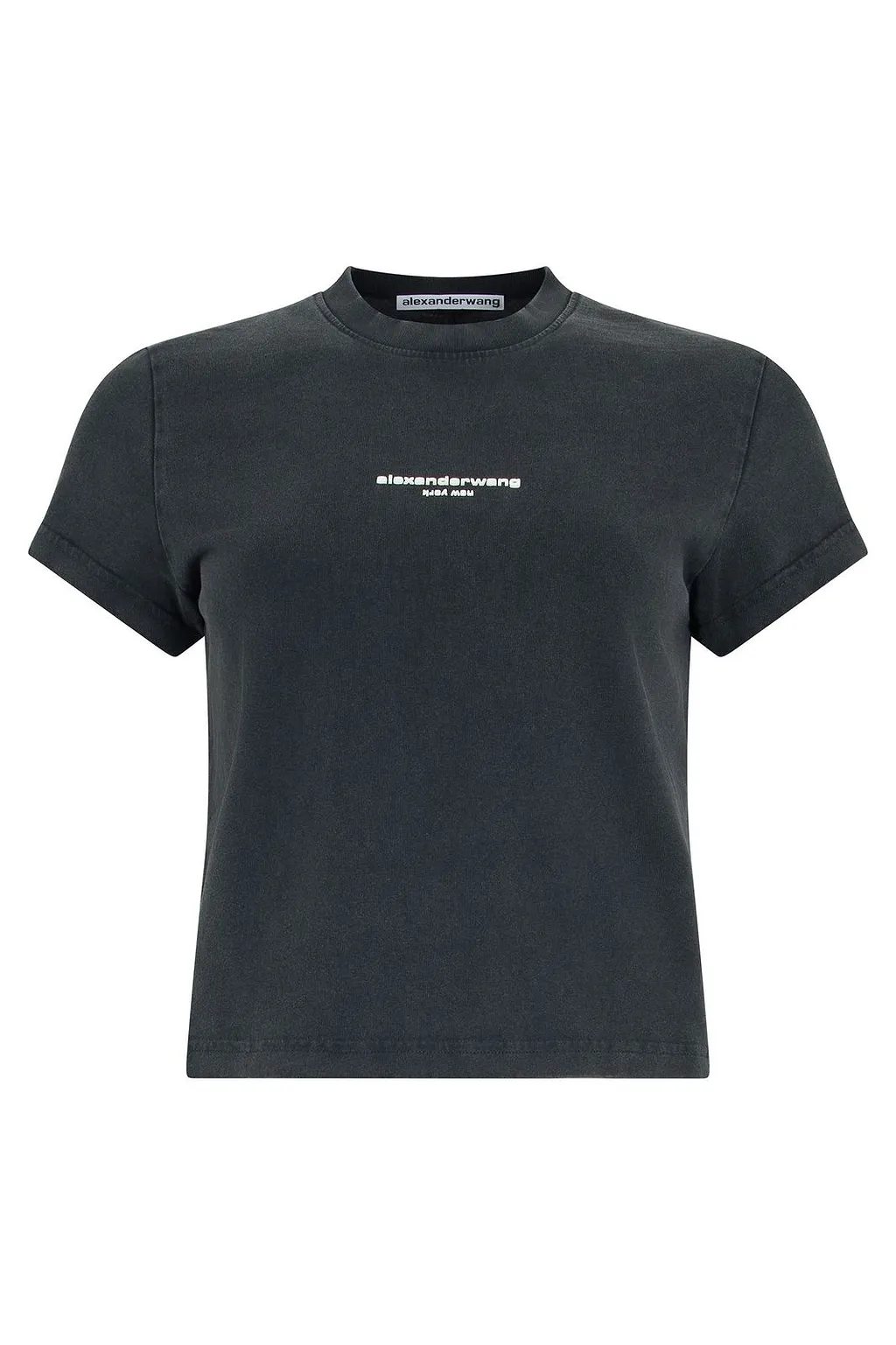 Alexander Wang Logo Cropped T-Shirt