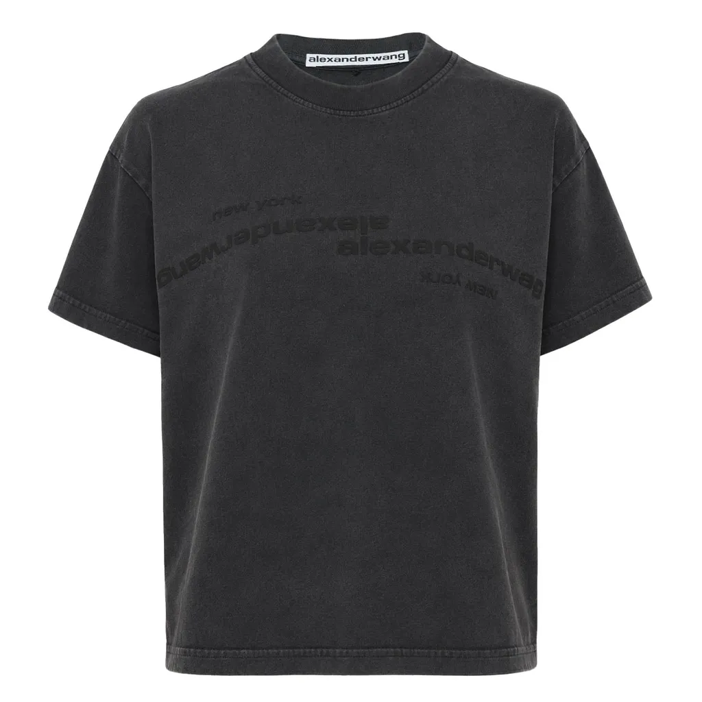 Alexander Wang Cropped Logo T-Shirt
